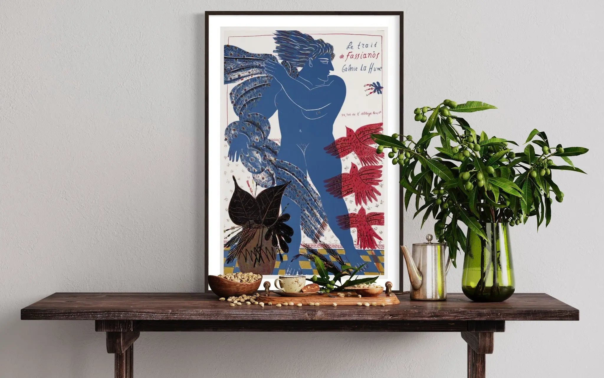 Le Trait De Fassianos Galerie La Hune Paris presented in a curated interior design