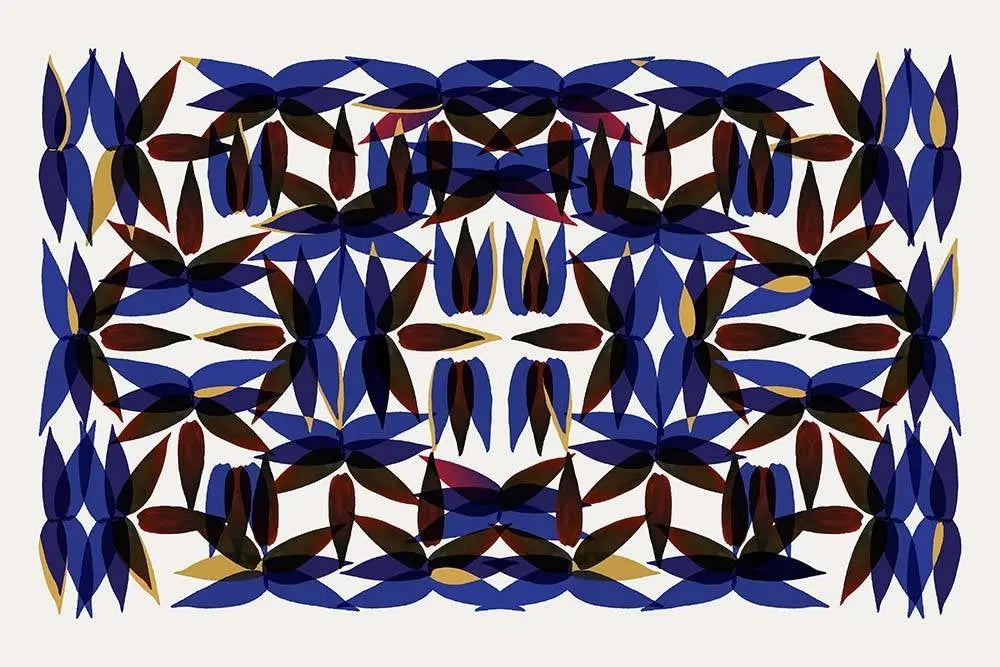 Kaleidoscope View In Blue, fine art paper print, The Picturalist