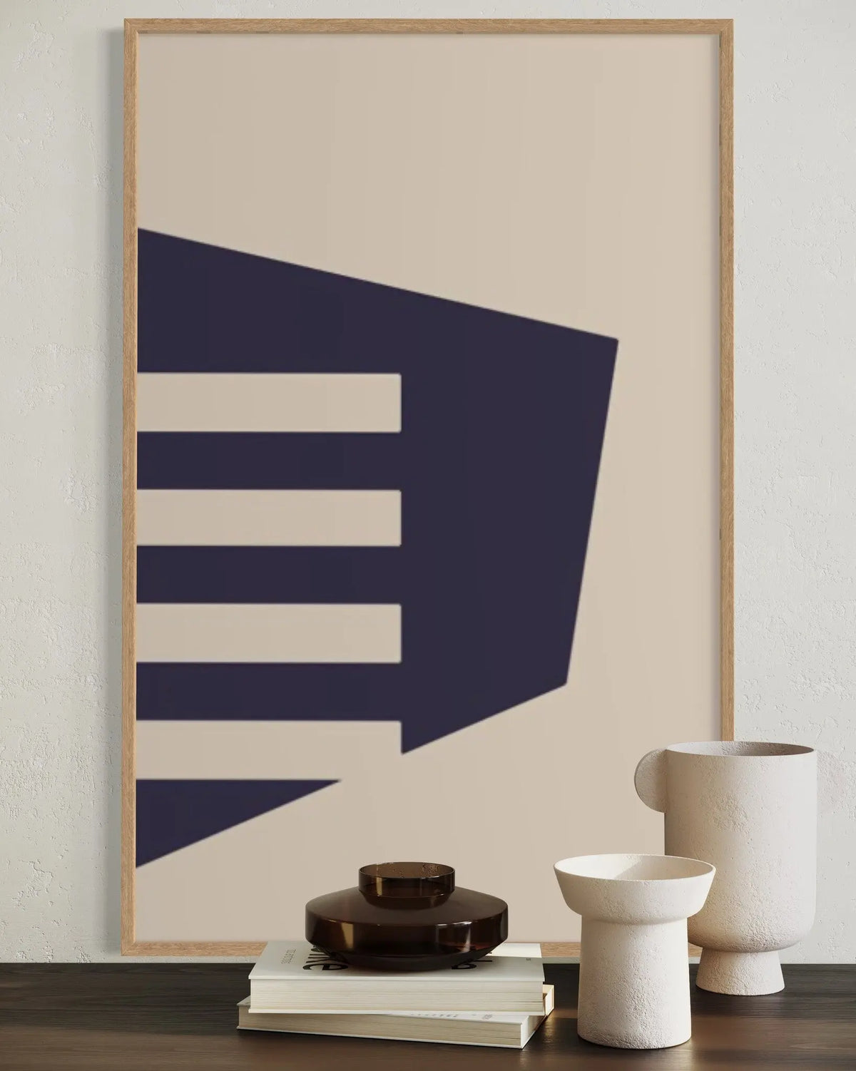 Untitled 1850 by Pedro Nuka displayed in a modern living room interior