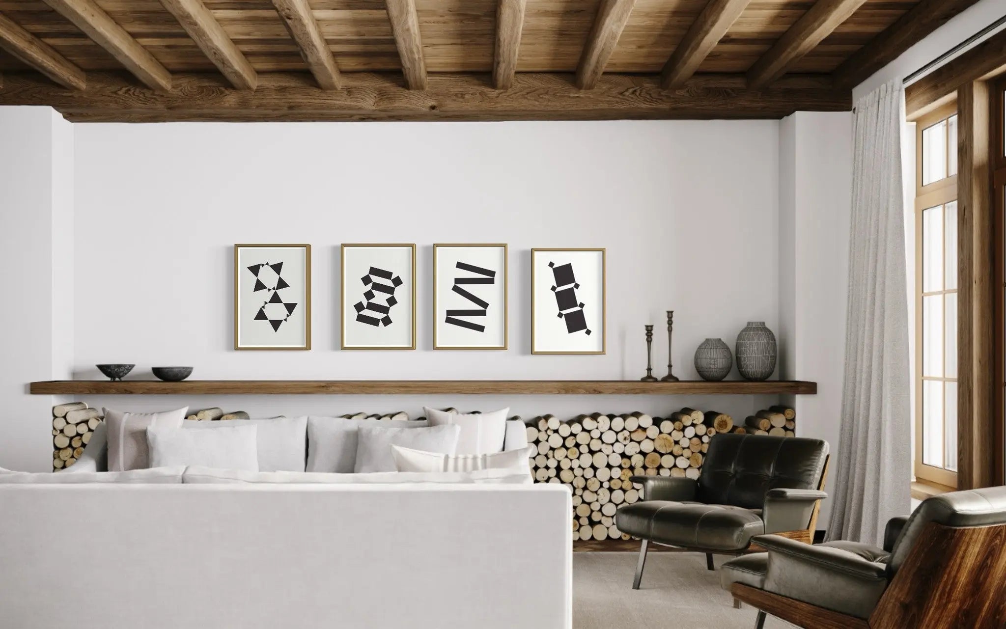 White Tie Modern 4 by Alejandro Franseschini styled in a contemporary interior setting