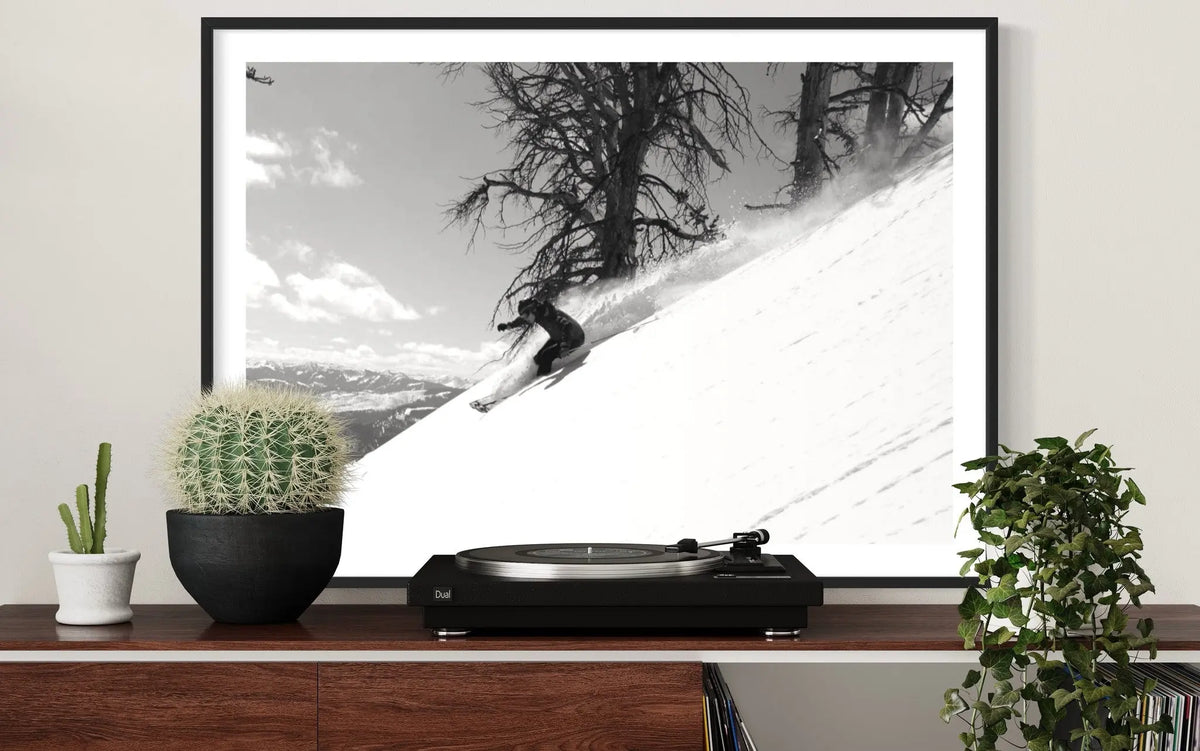 Down Fast by M. Kramer showcased in a designer room setting