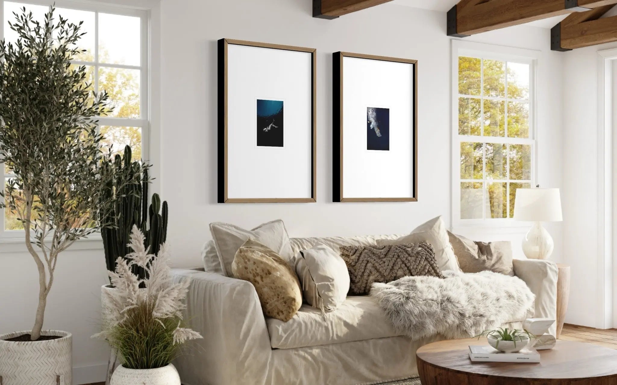 Rotation by Enric Gener displayed in a modern living room interior