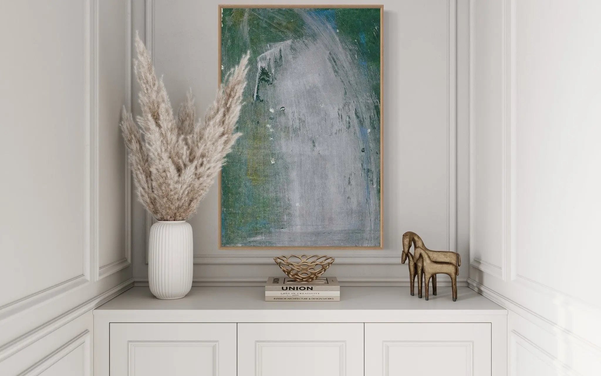 Continental Divide by Evelyn Ogly showcased in a designer room setting