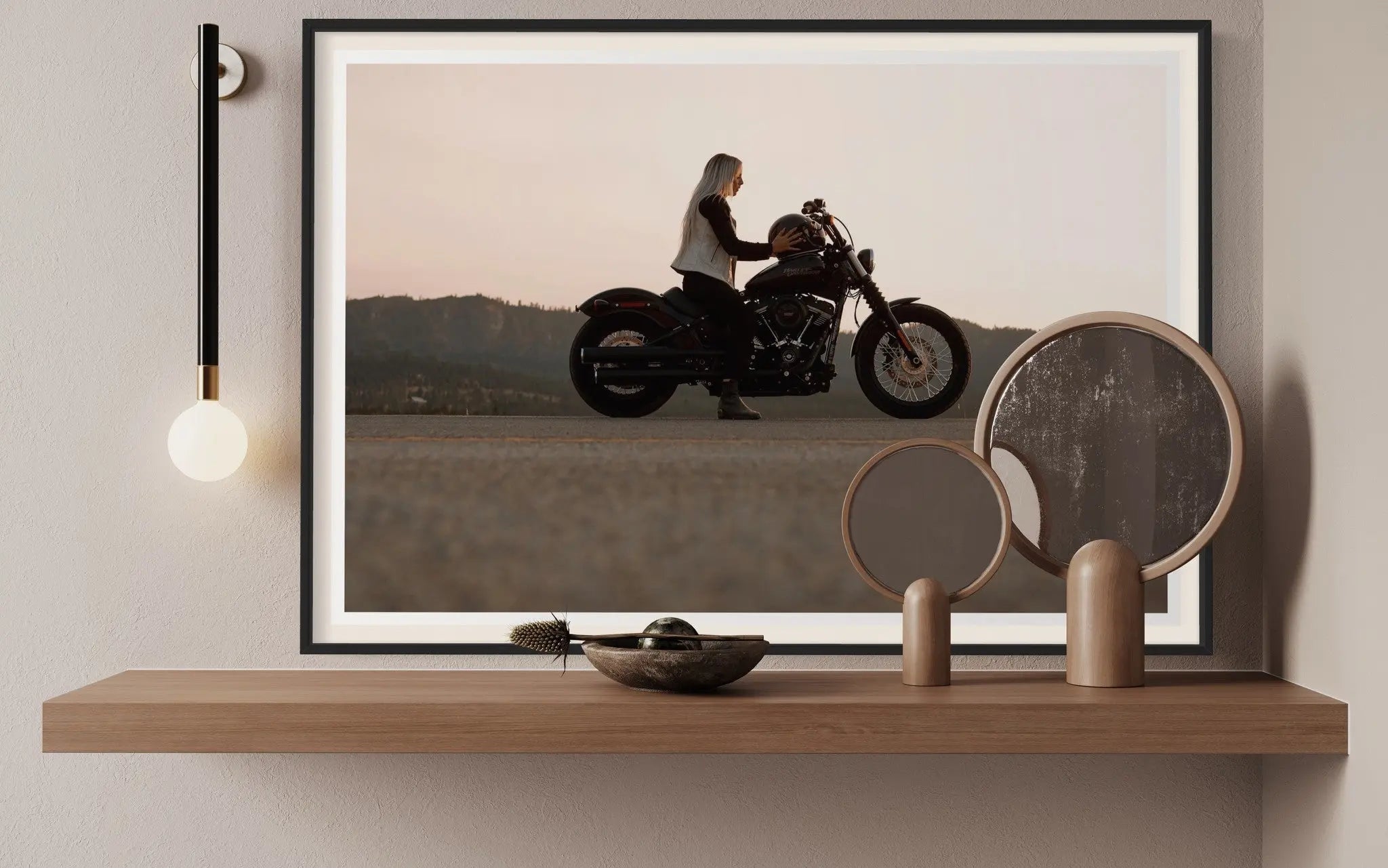Come To Me by C. Quintero displayed in a modern living room interior