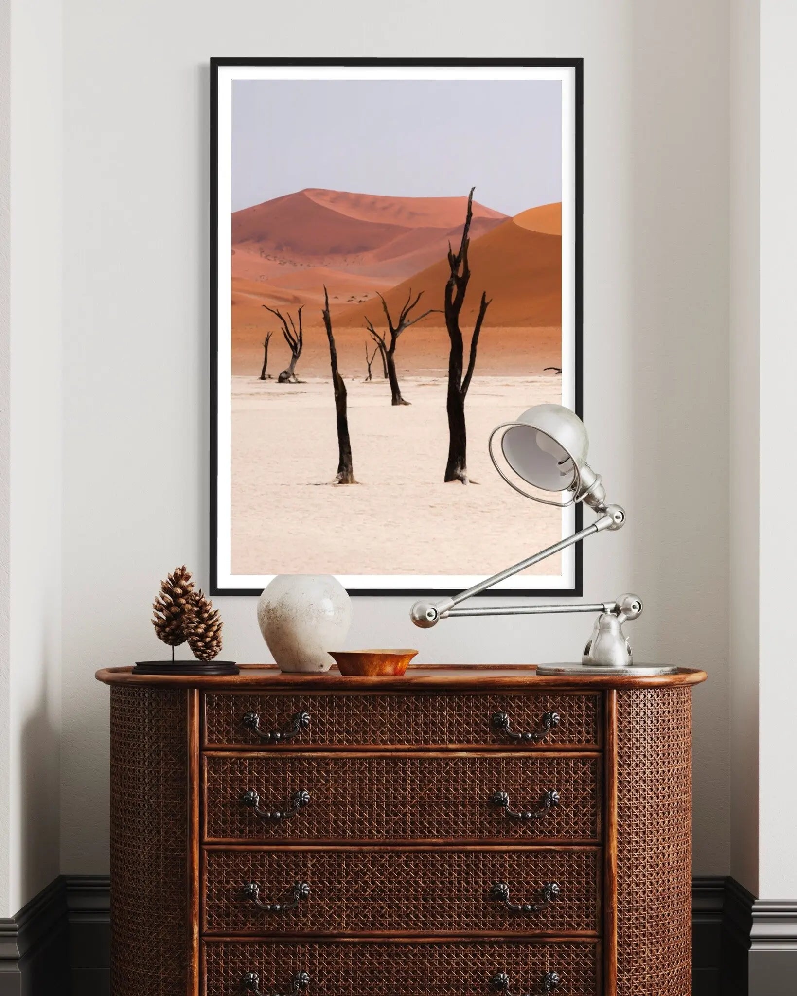Desert Landscape by A. Francis showcased in a designer room setting