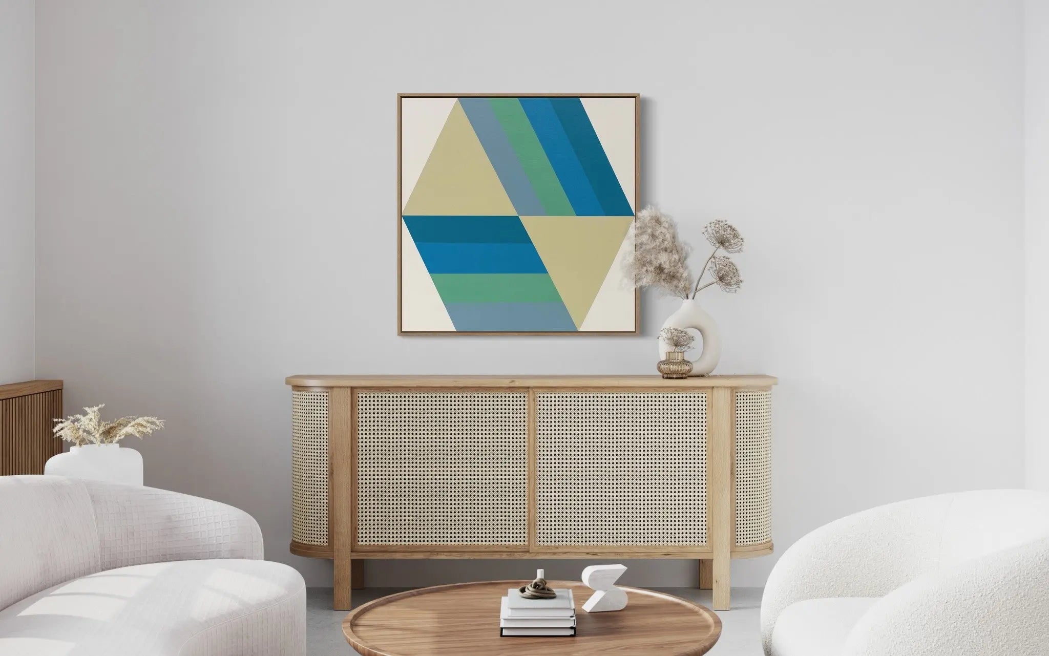 Broken Square 04 by Rodrigo Martin presented in a curated interior design
