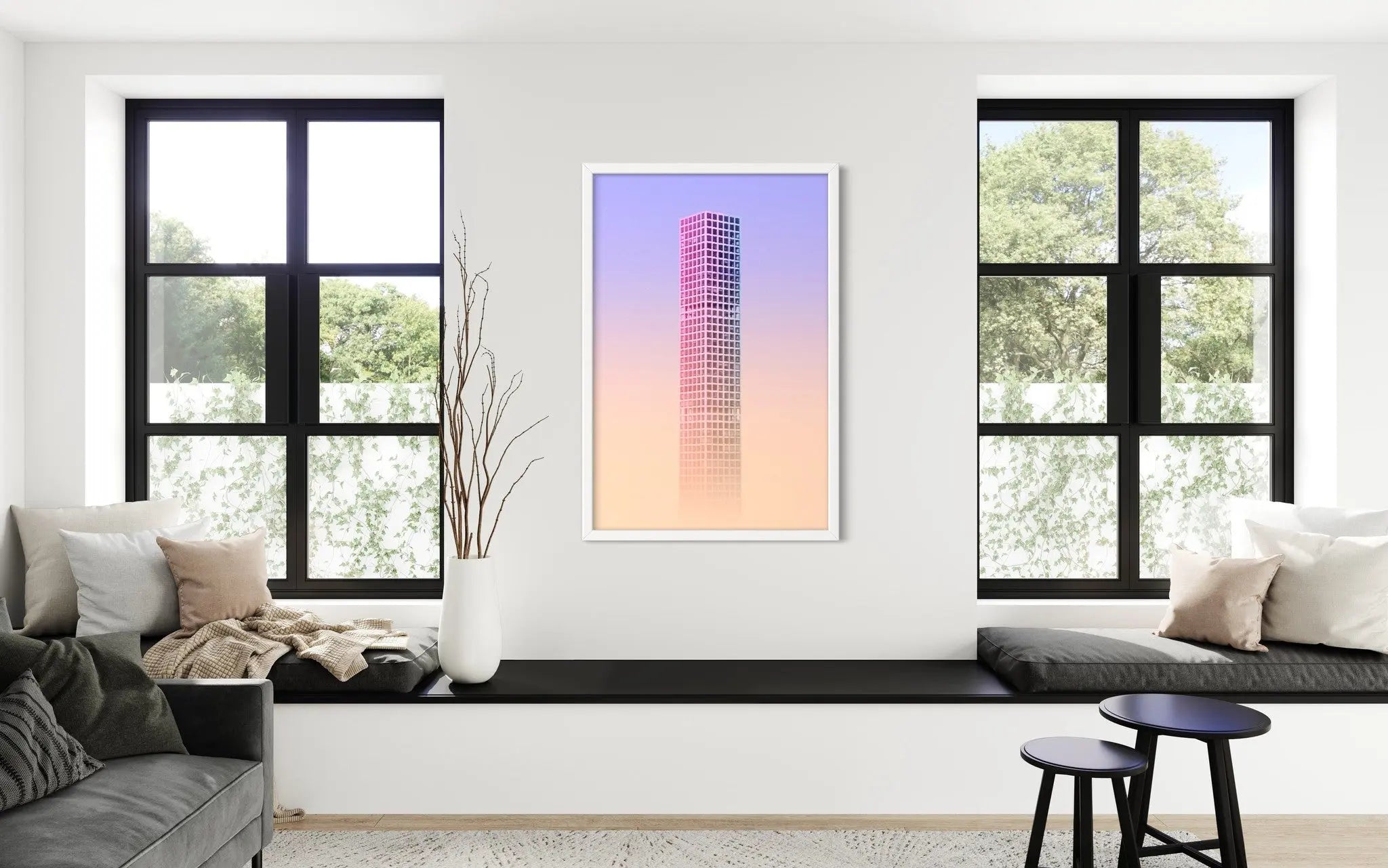 Tall Series III by Francesco Alessandrini showcased in a designer room setting