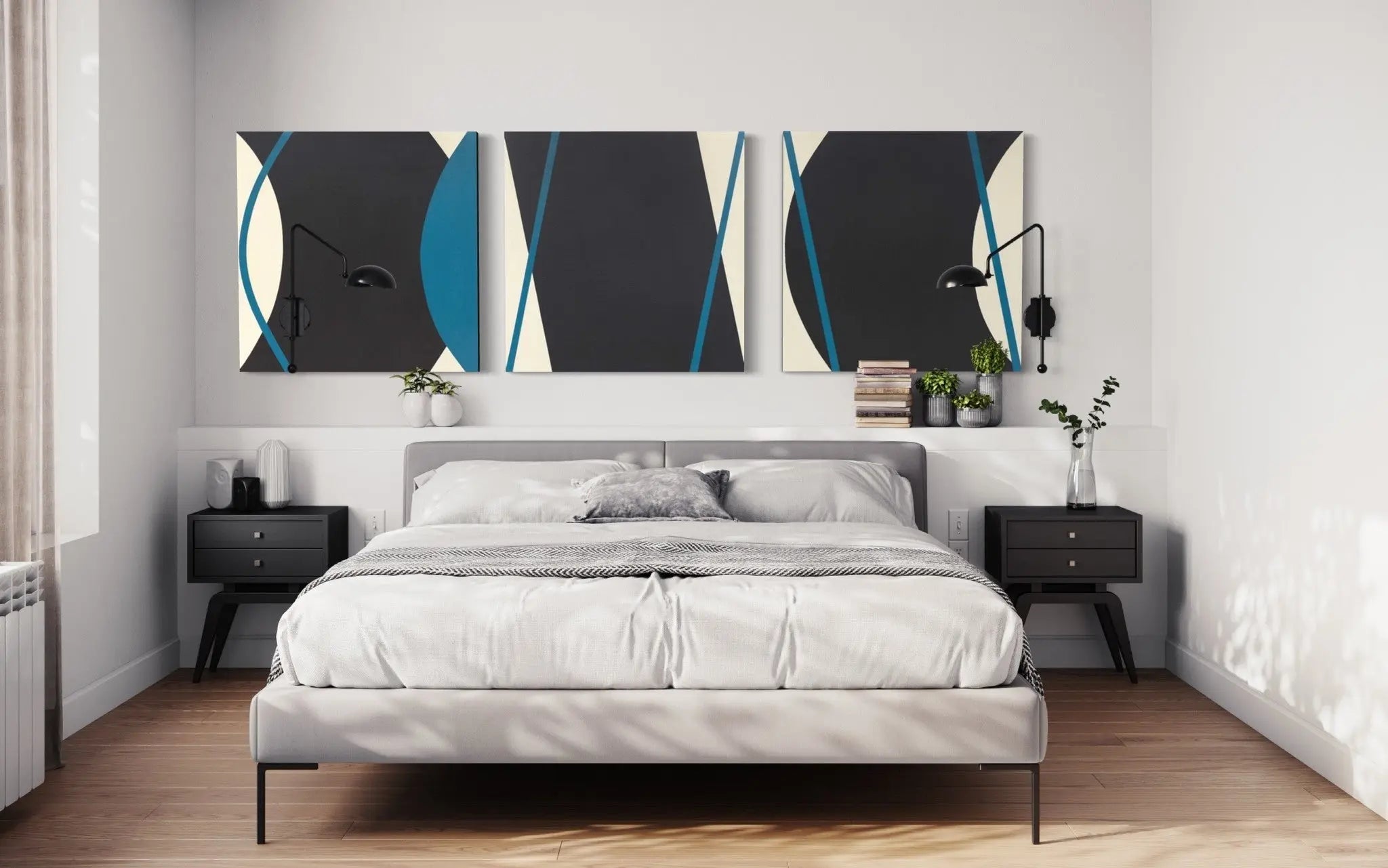 Plano y Curva by Rodrigo Martin styled in a contemporary interior setting
