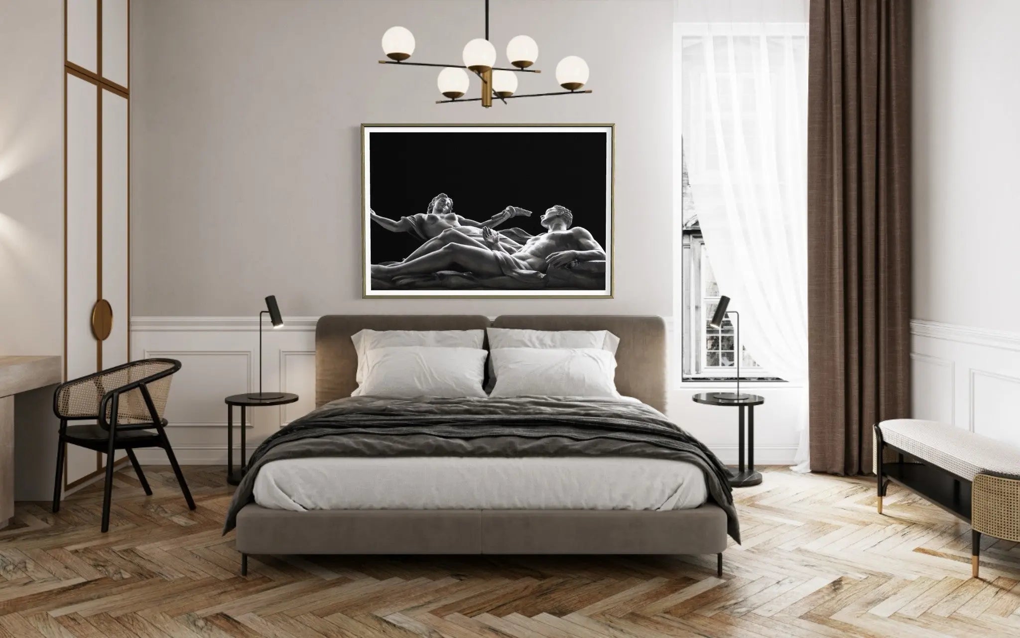 Venus Over Manhattan by C. Butcher showcased in a designer room setting