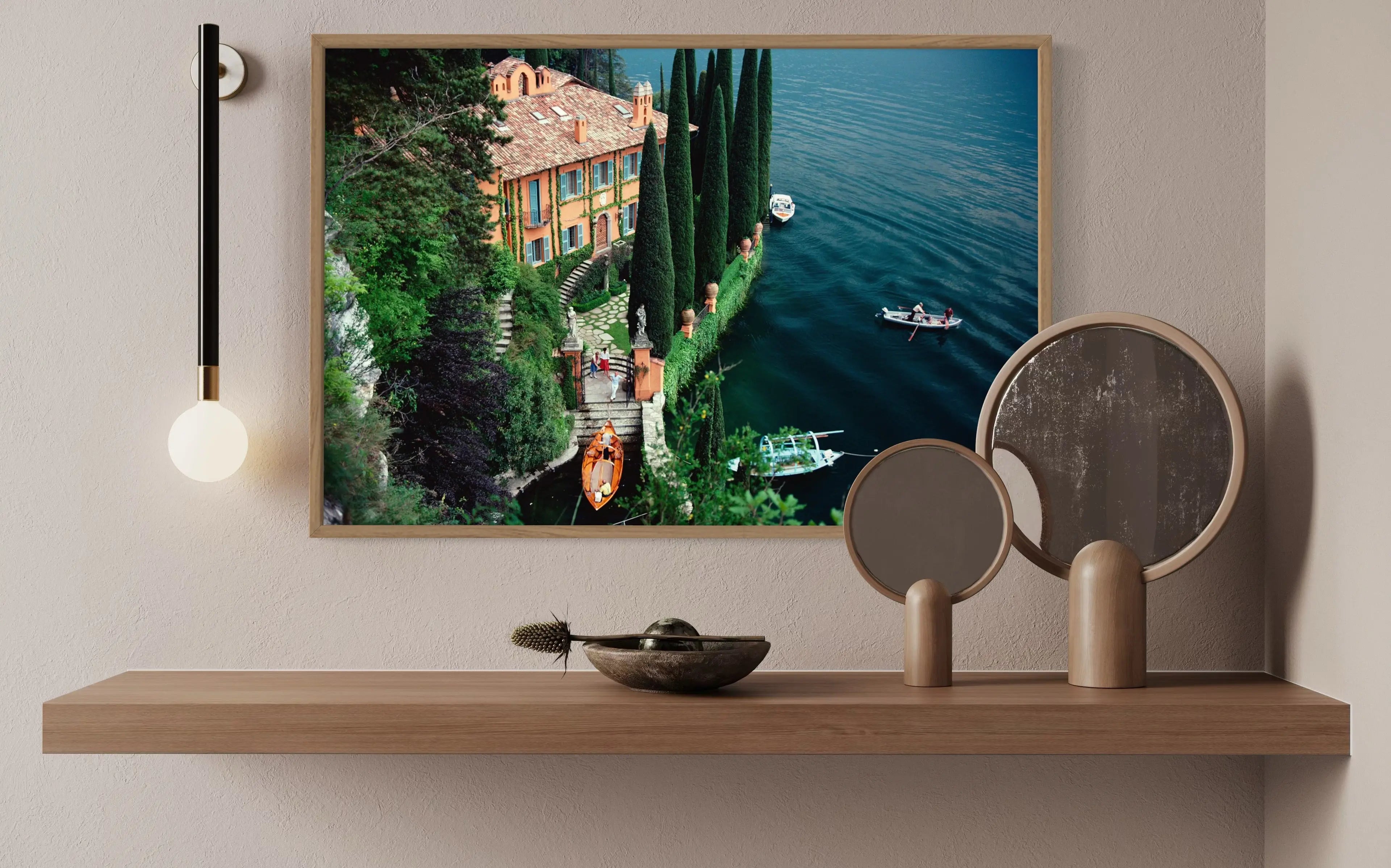 Giacomo Montegazza by Slim Aarons shown in a minimalist home decor setting