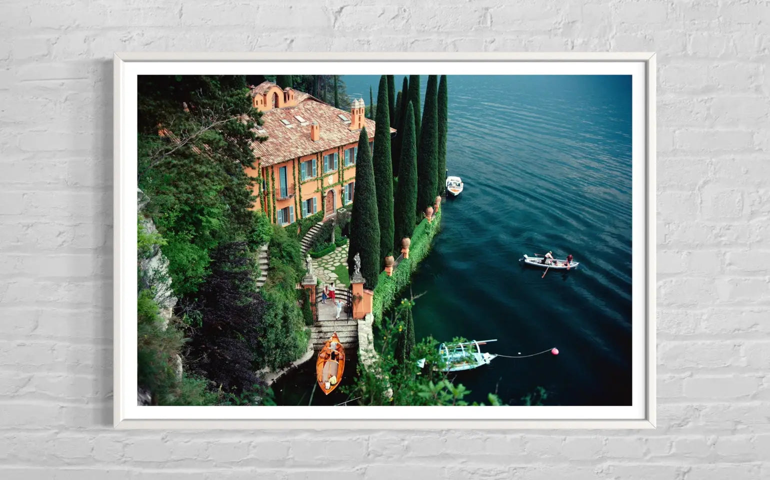 Giacomo Montegazza by Slim Aarons displayed in a modern living room interior