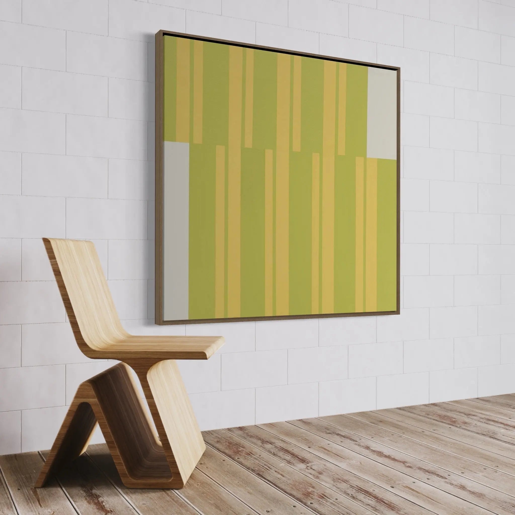 Stripes #01 by Rodrigo Martin featured in an elegant interior space