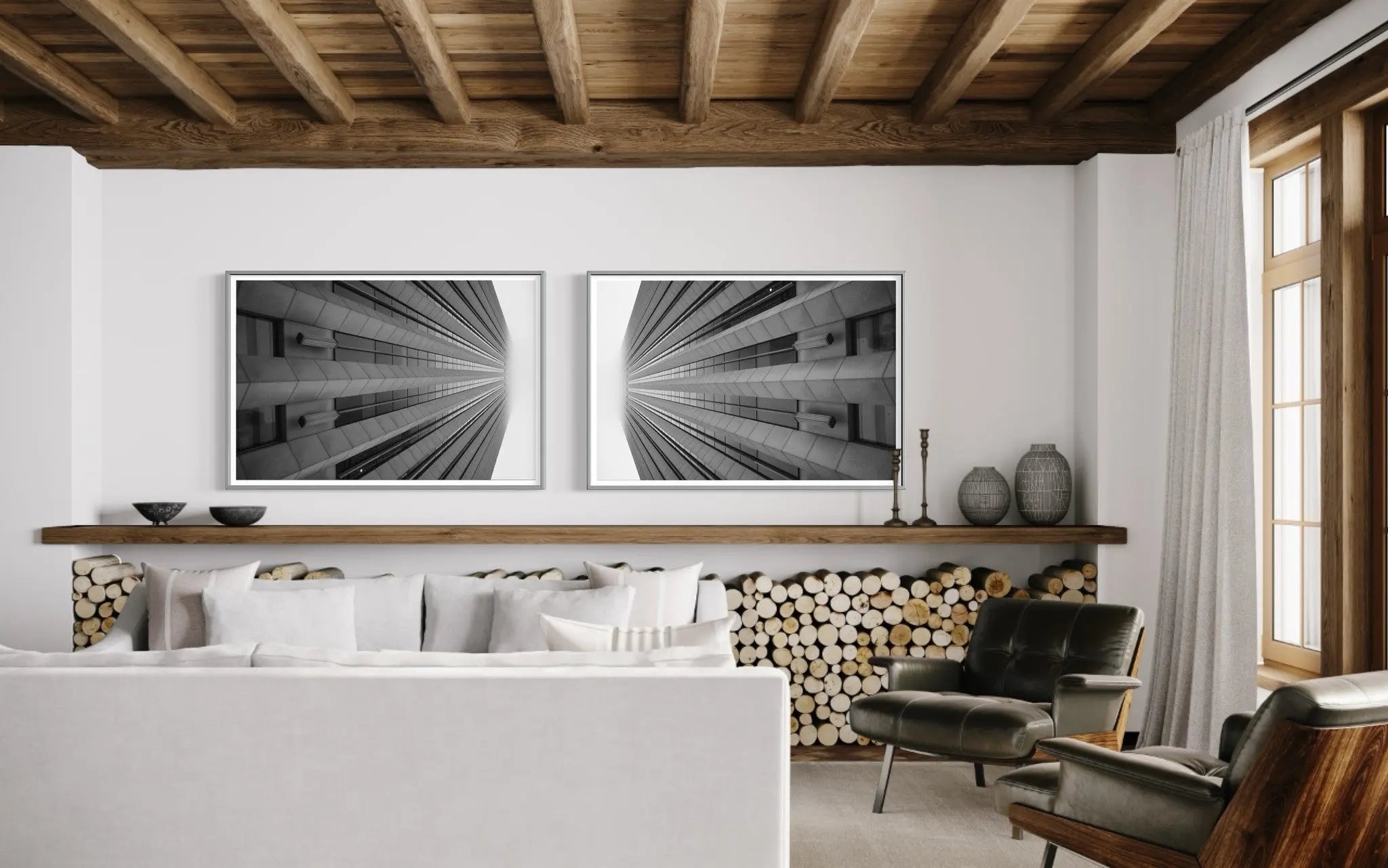 Always Look Up by Ugo Shirvanian styled in a contemporary interior setting