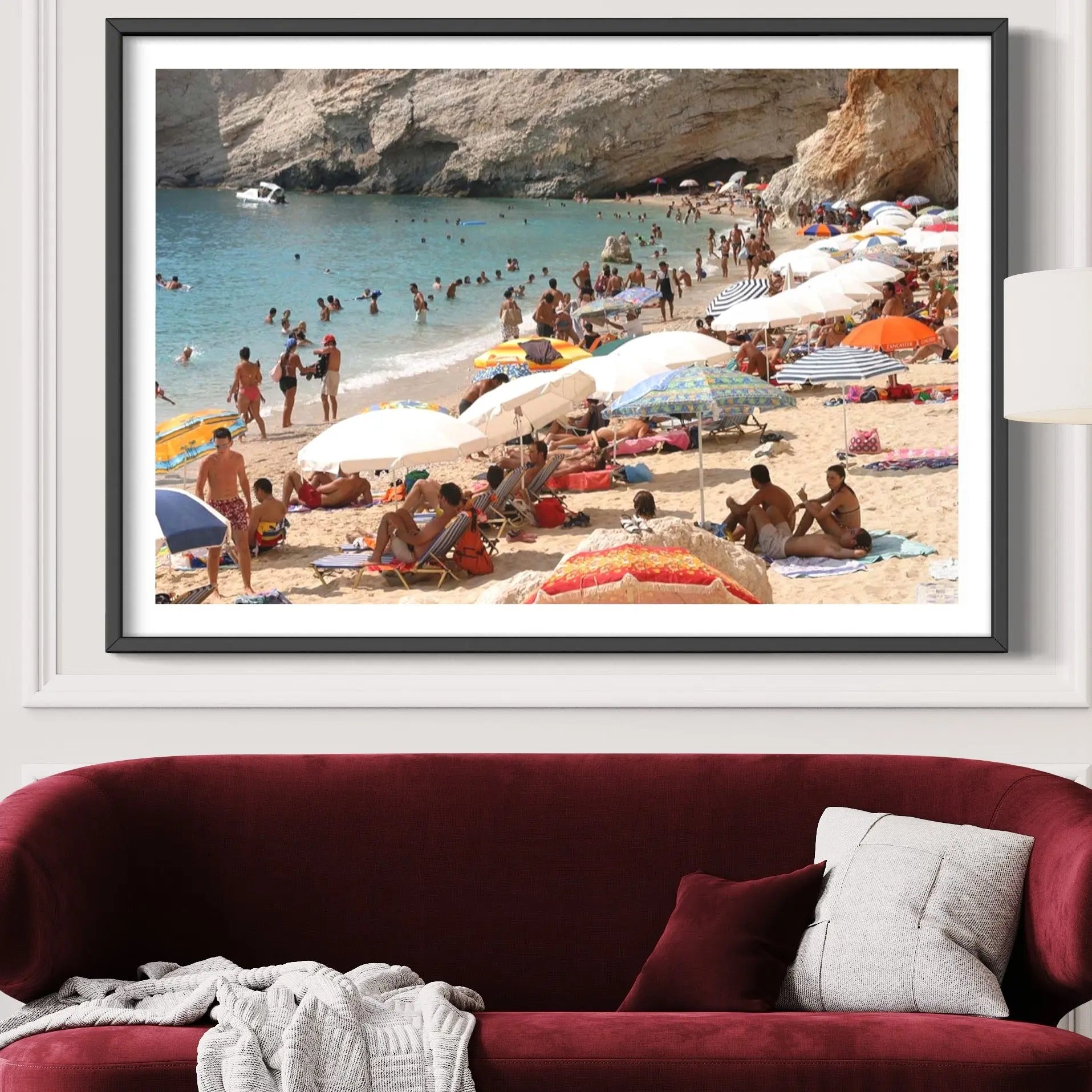 Beaches of Lefkada Island by Sean Gallup styled in a contemporary interior setting