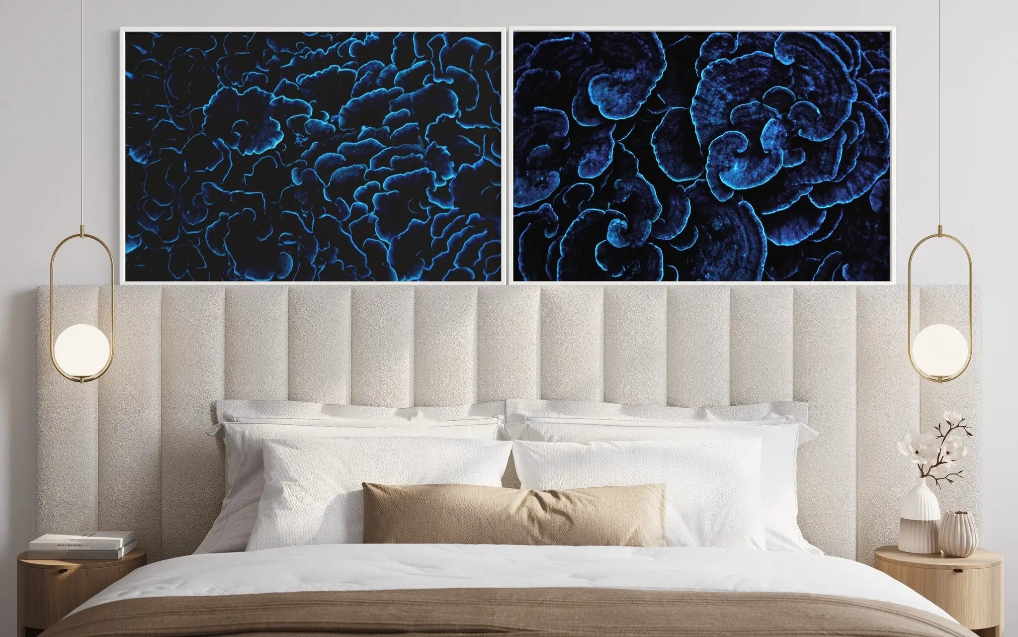Sea Coral II by Enric Gener displayed in a modern living room interior