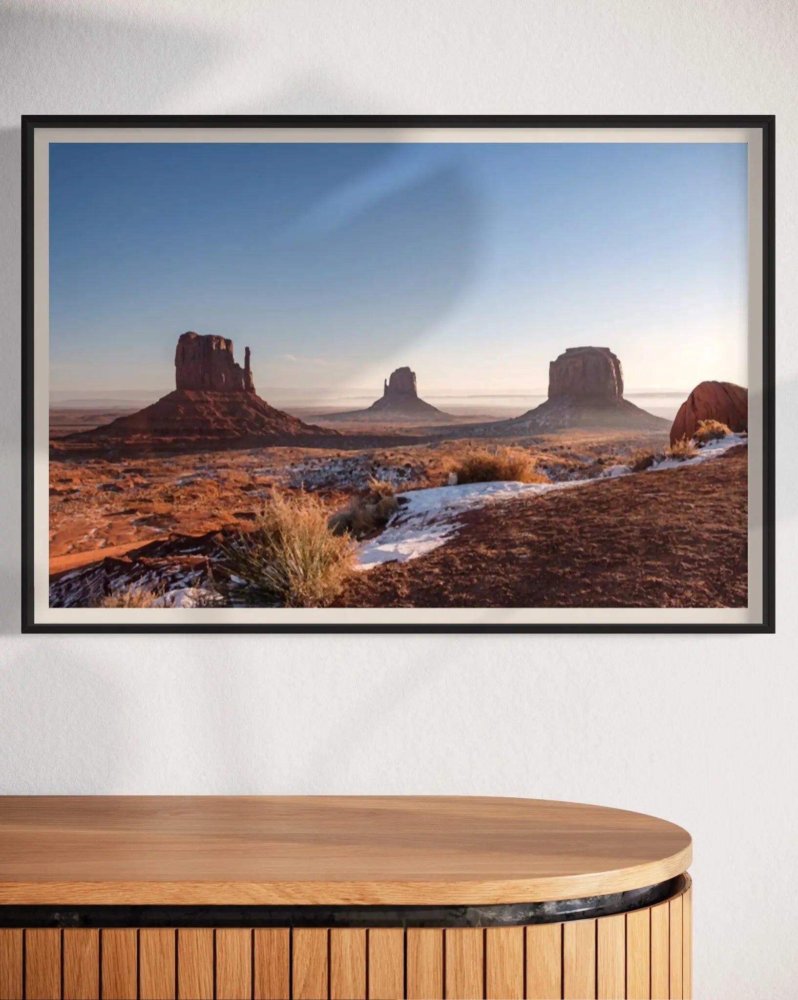 Vivid Canyon Visions by C. Cremer displayed in a modern living room interior