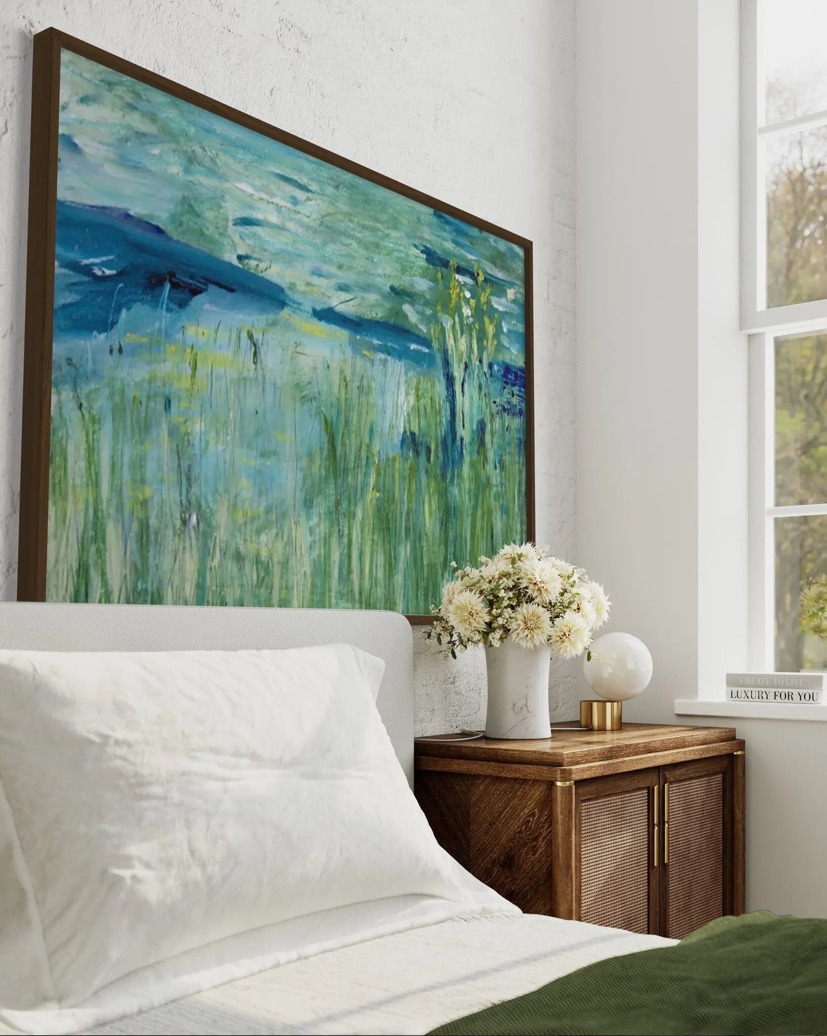 Nature Studies 1 by Evelyn Ogly featured in an elegant interior space