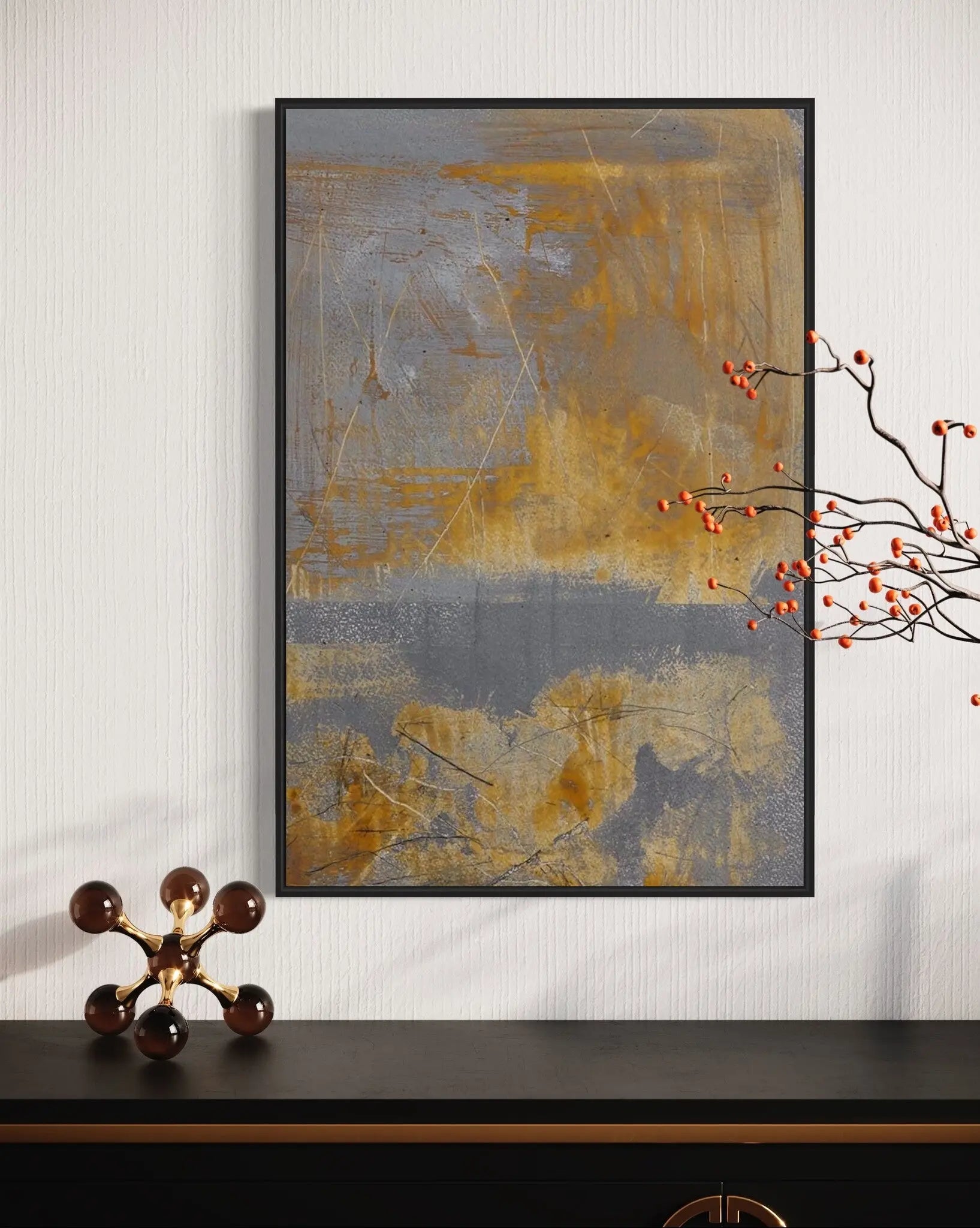 Cartografia by Evelyn Ogly showcased in a designer room setting