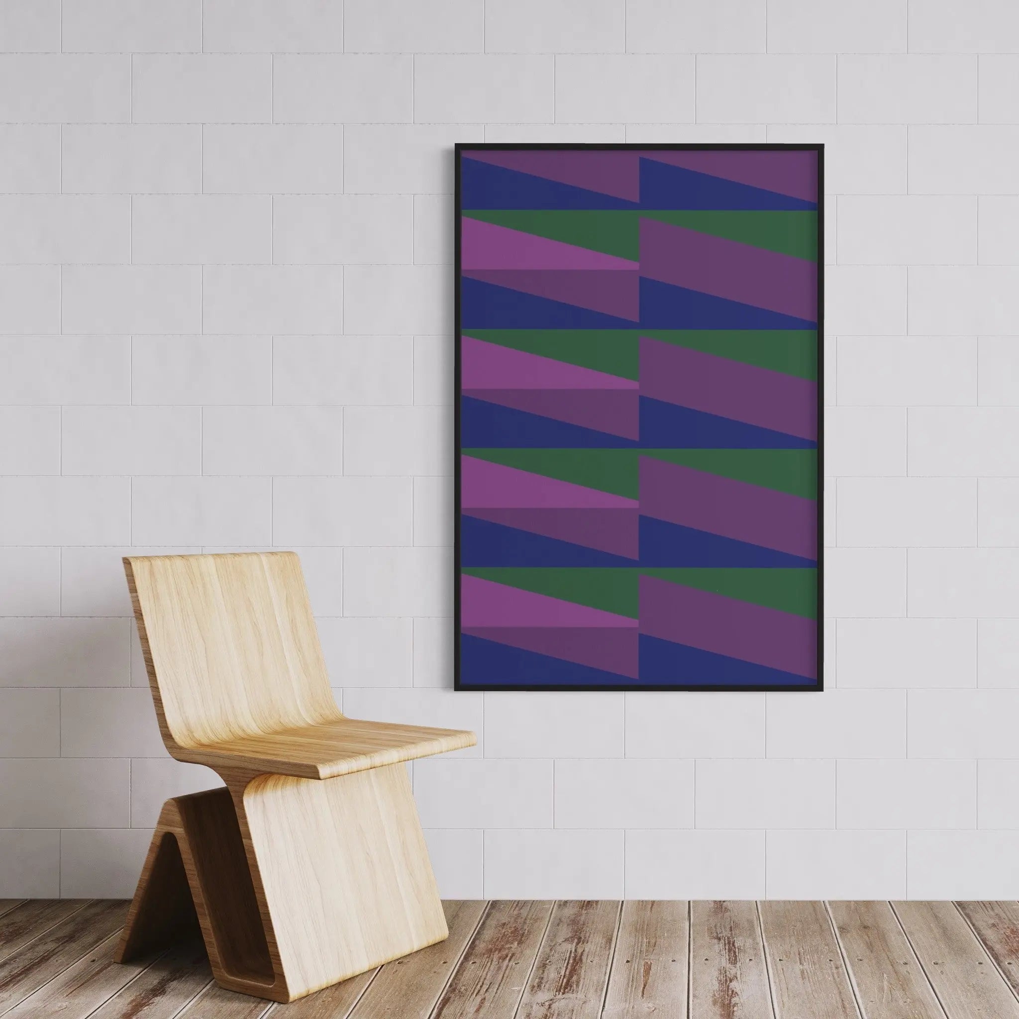 Manifesto by Alejandro Franseschini displayed in a modern living room interior