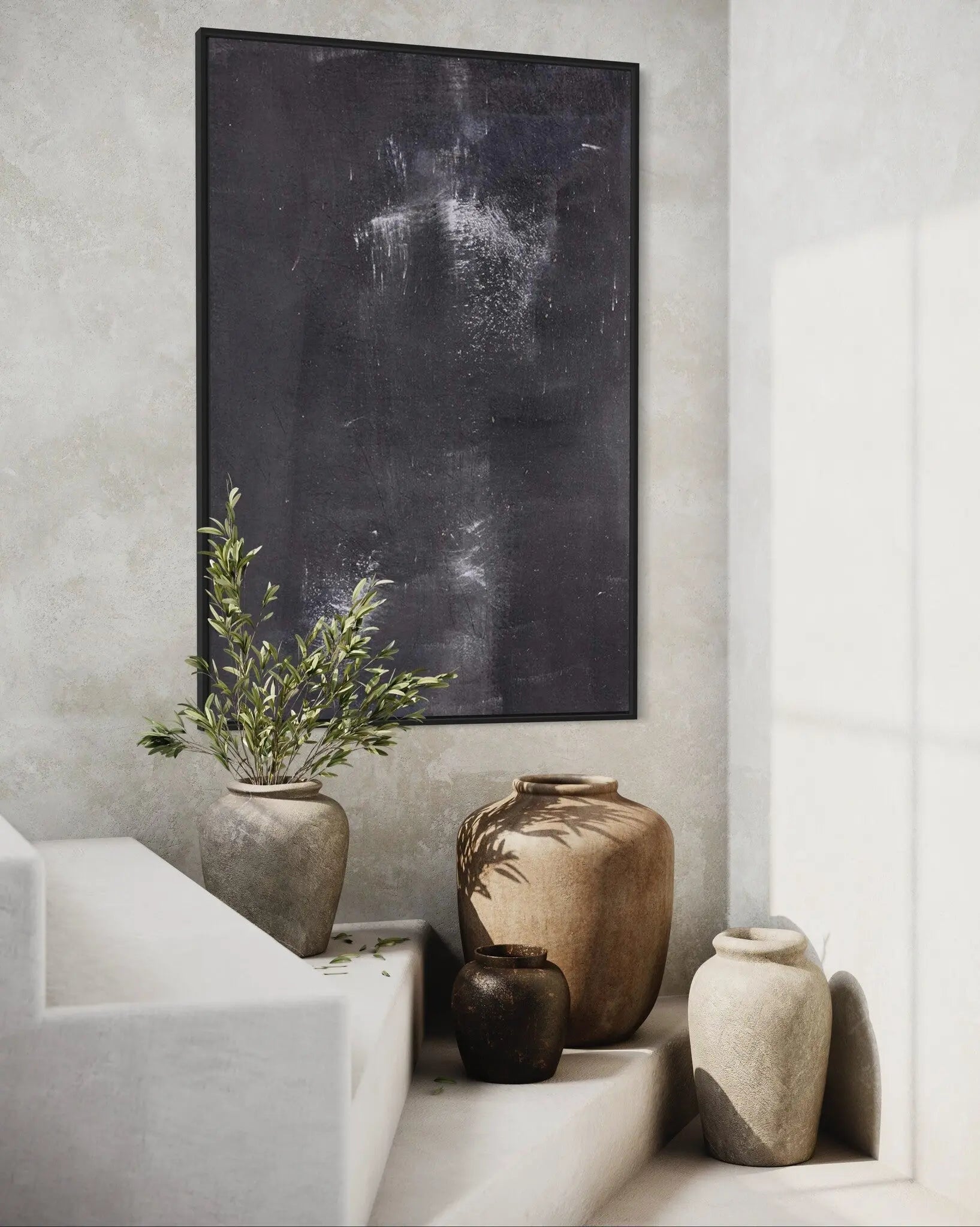 Déjà vu by Evelyn Ogly displayed in a modern living room interior