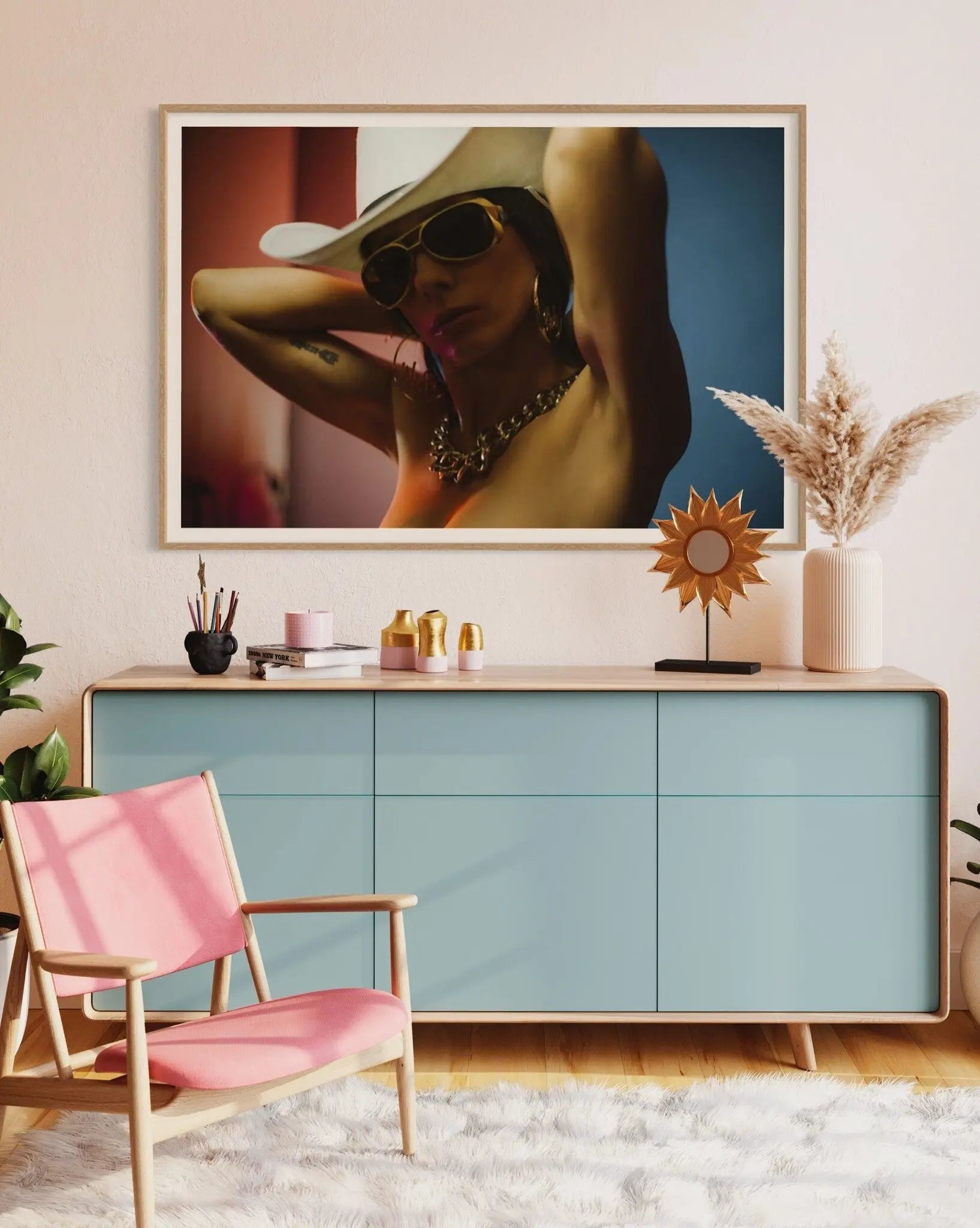 Desert Glamour displayed in a modern living room interior