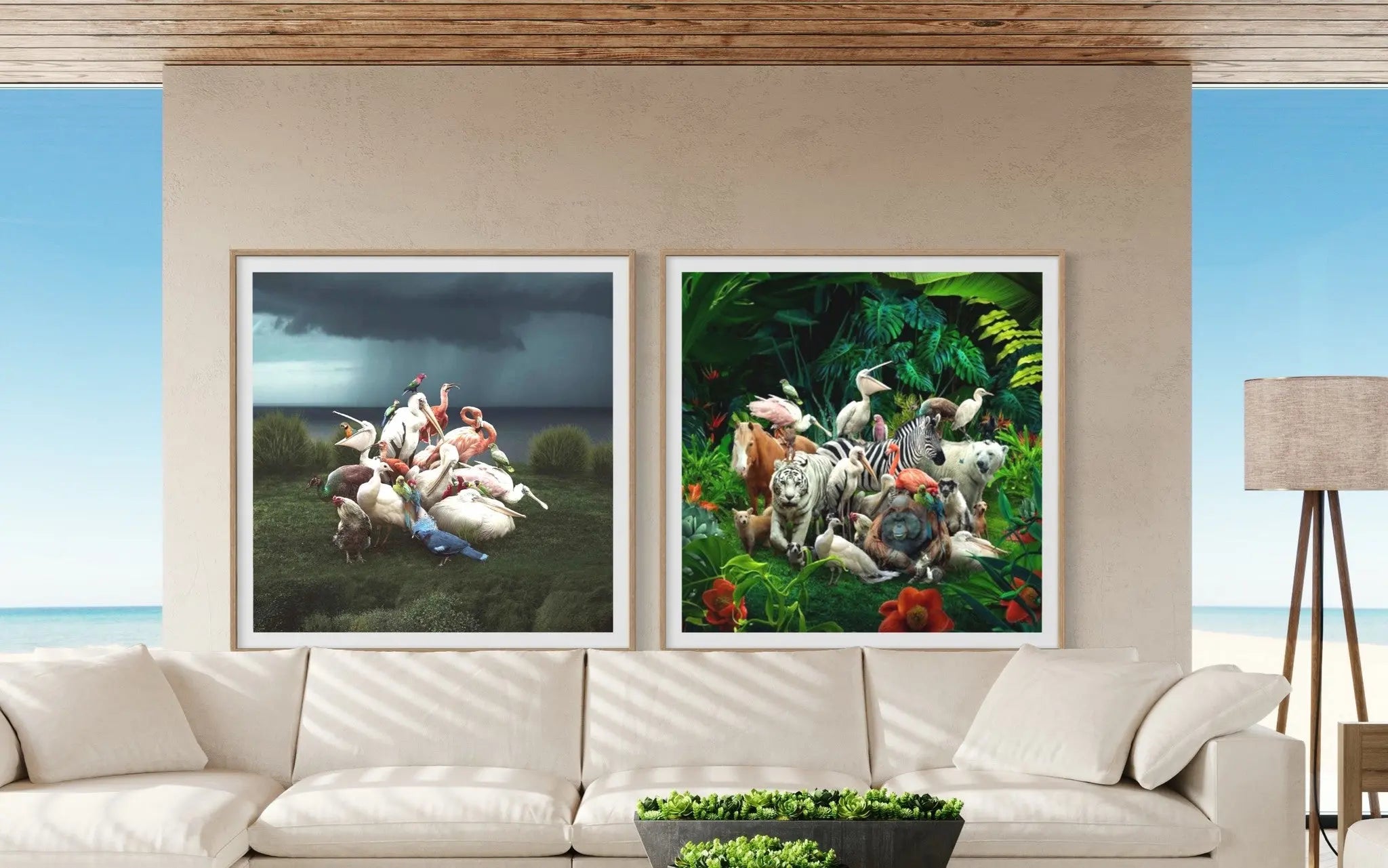 Big Family in the Forest by Vizerskaya presented in a curated interior design