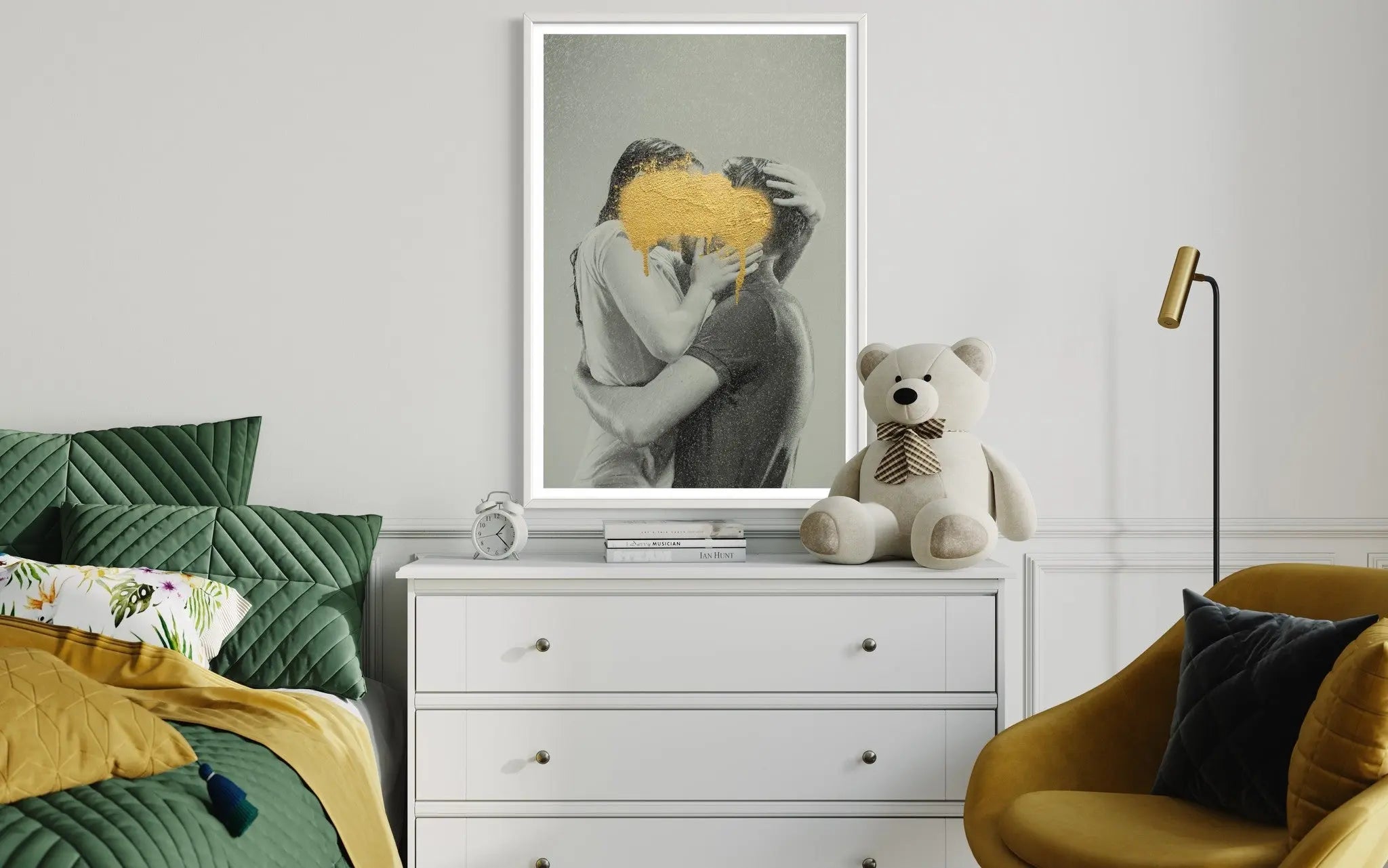 Secret Love by Francesco Alessandrini showcased in a designer room setting