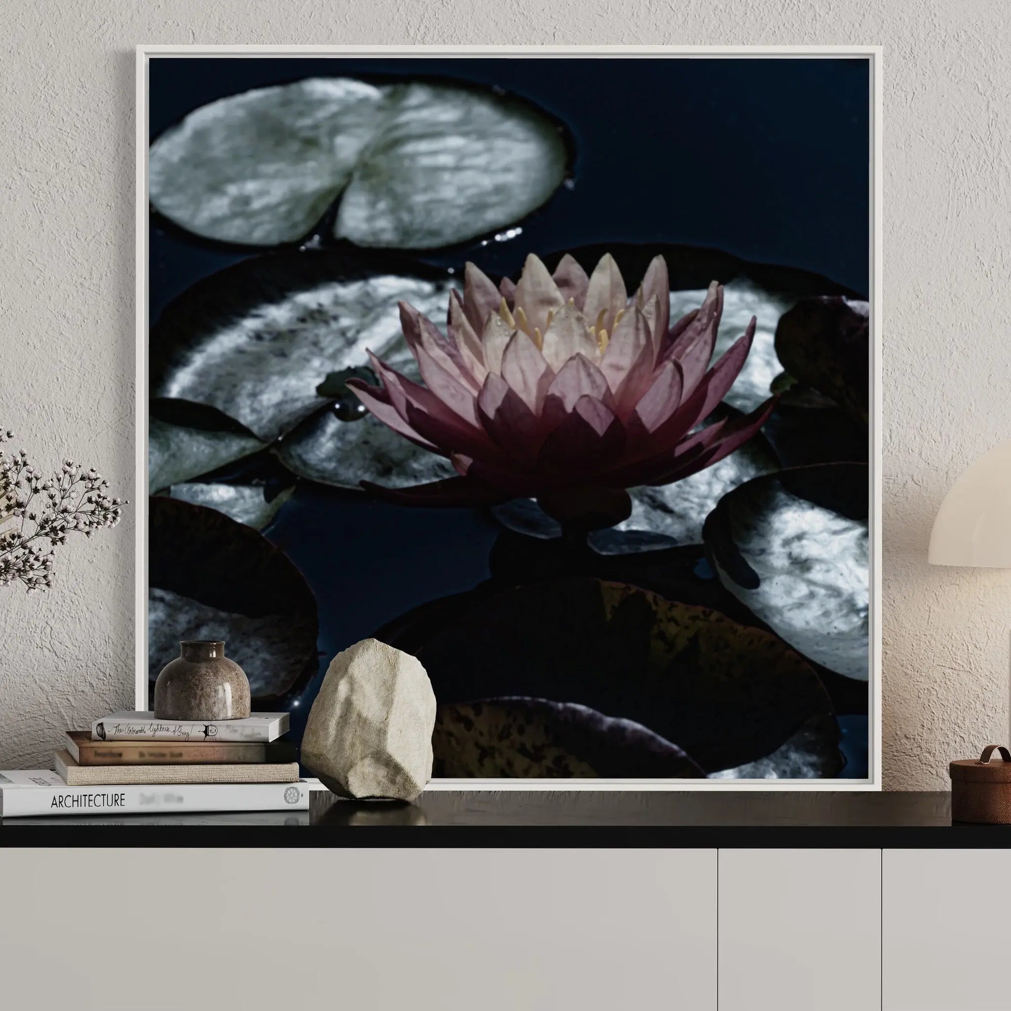 Moonlight Bloom by Ana Bonet showcased in a designer room setting