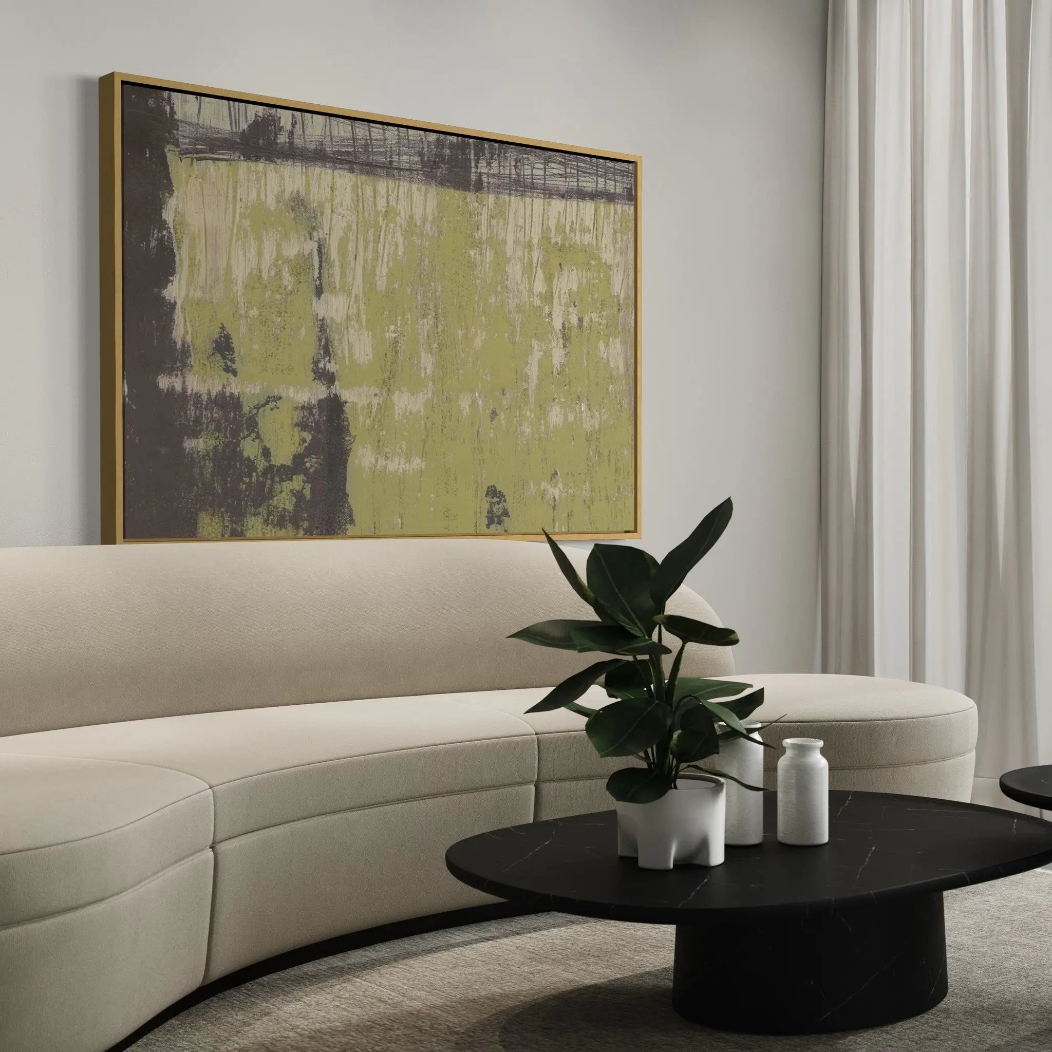 Universal Syncopations 69 by Evelyn Ogly shown in a minimalist home decor setting