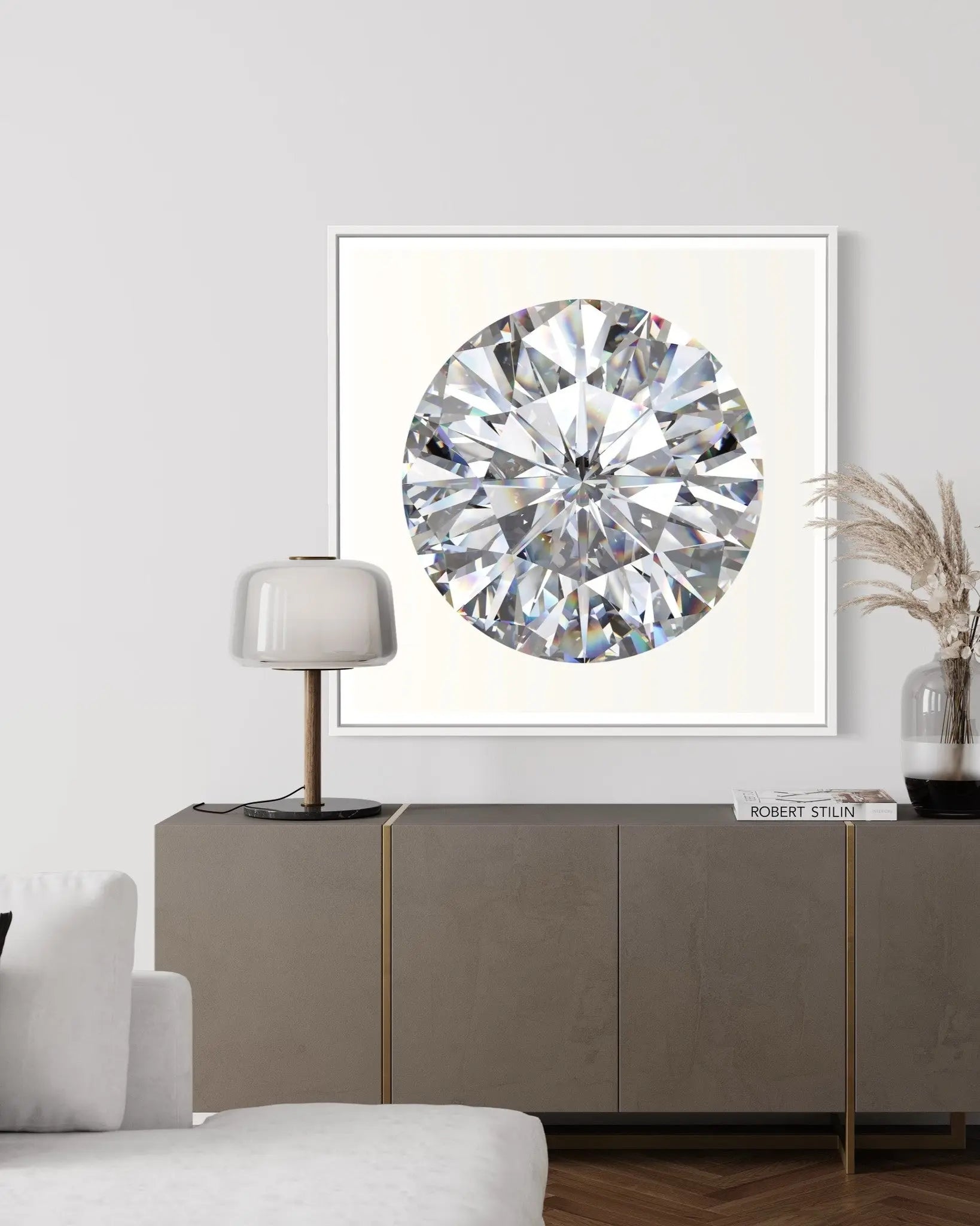 Forever and Ever by Francesco Alessandrini displayed in a modern living room interior