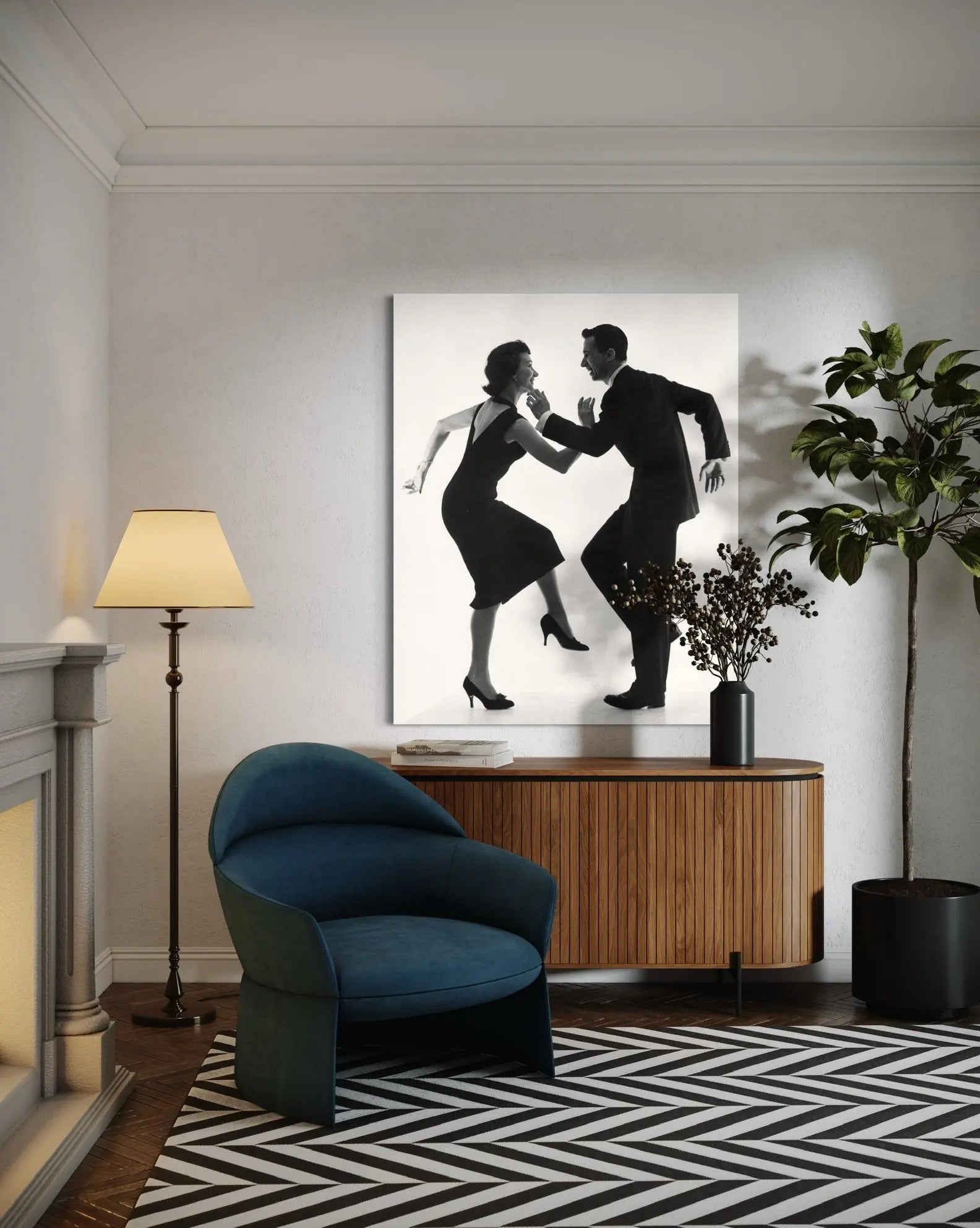 Cha Cha Cha 1957 by Thurston Hopkins presented in a curated interior design