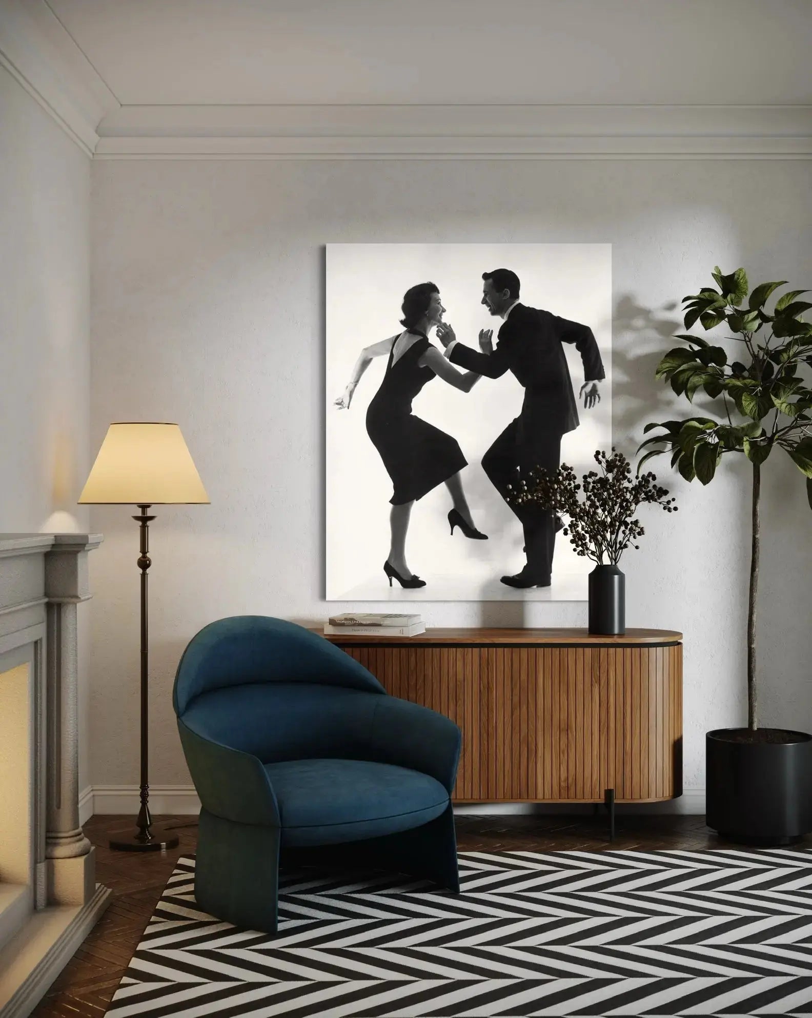 Cha Cha Cha 1957 by Thurston Hopkins presented in a curated interior design