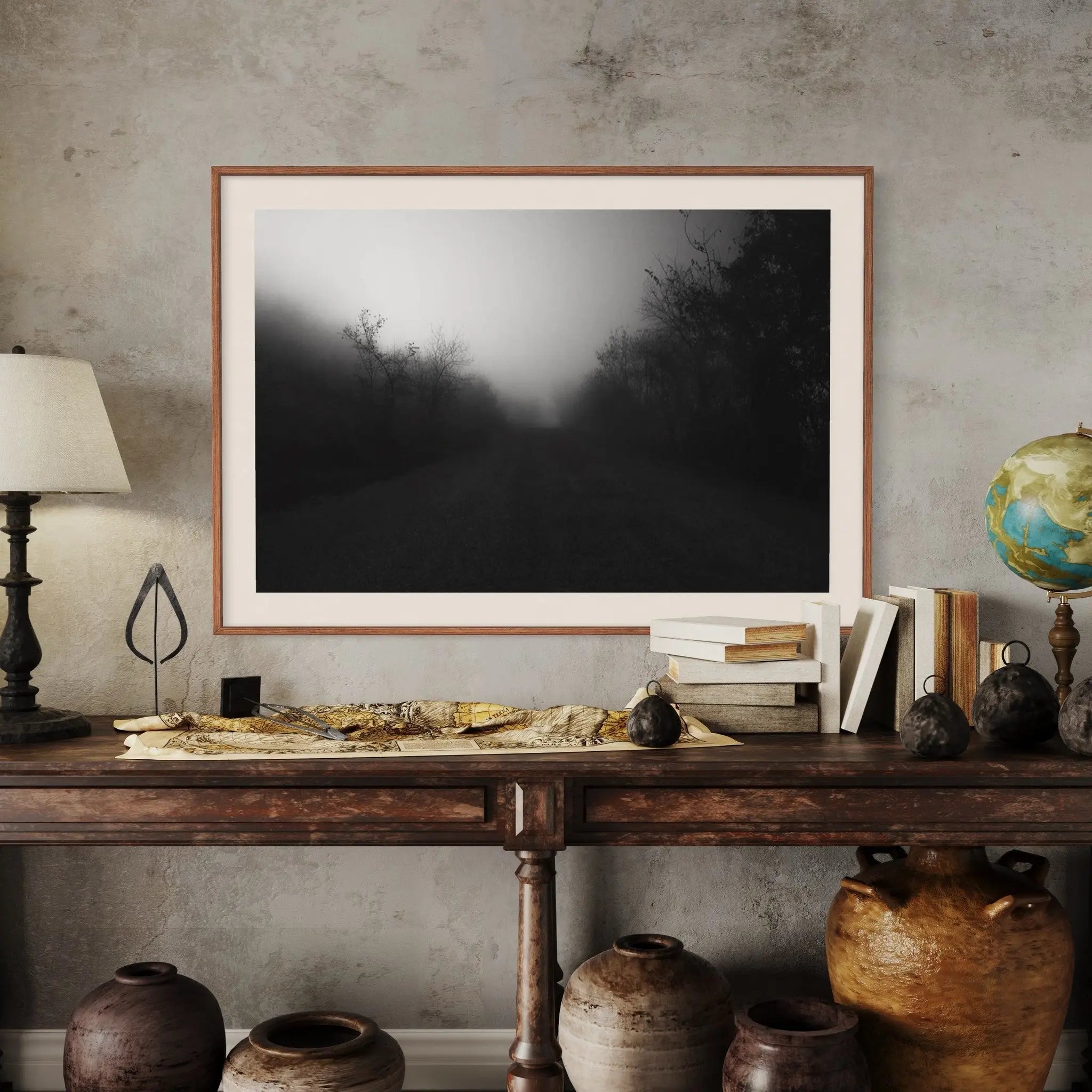 Tomorrow at Dawn by T. Dzingharoff showcased in a designer room setting