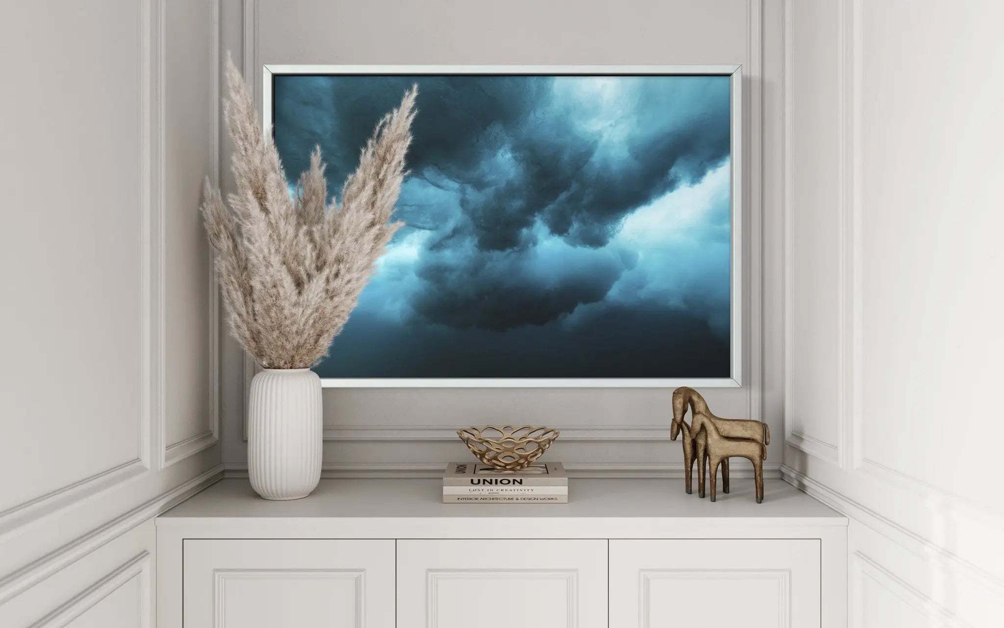 Natural Curiosities by Enric Gener displayed in a modern living room interior