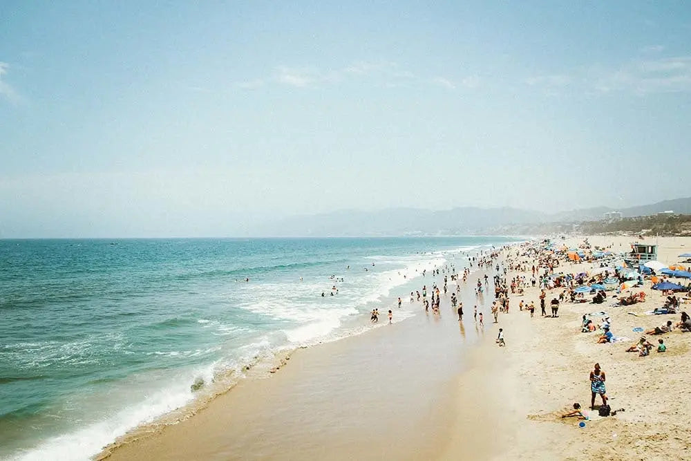 California Beach Day by J. Chau, metal print, The Picturalist