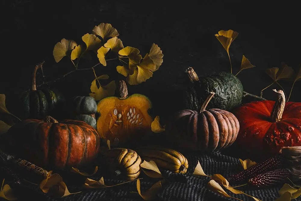 Winter Squash Tableau by Jed Gordon-Moran, fine art paper print, The Picturalist