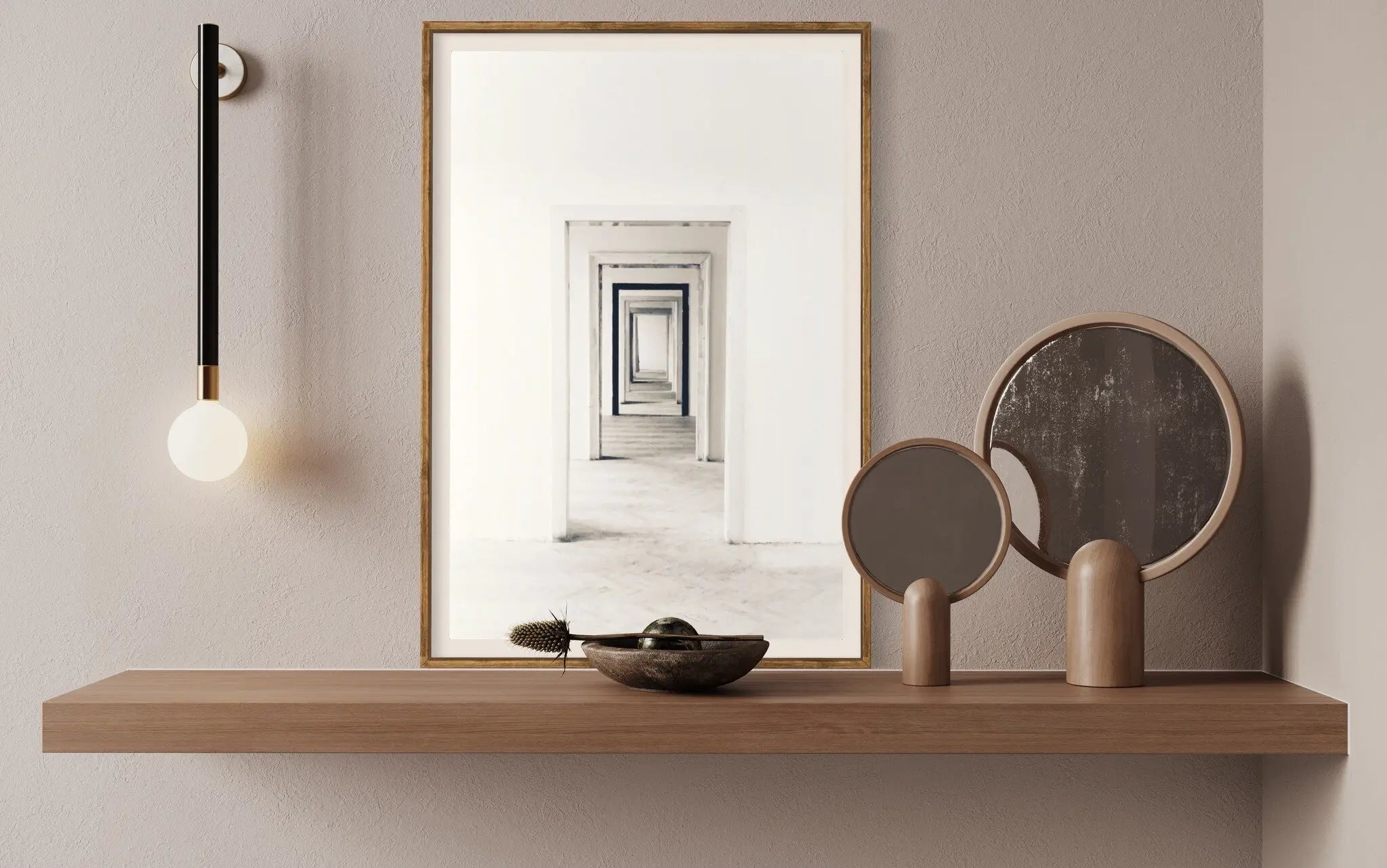 Enfilade by F. Kominik featured in an elegant interior space