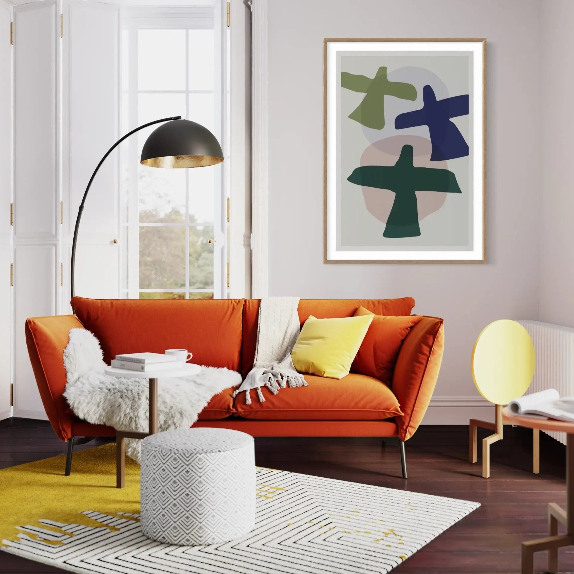 Doves by Alejandro Franseschini featured in an elegant interior space