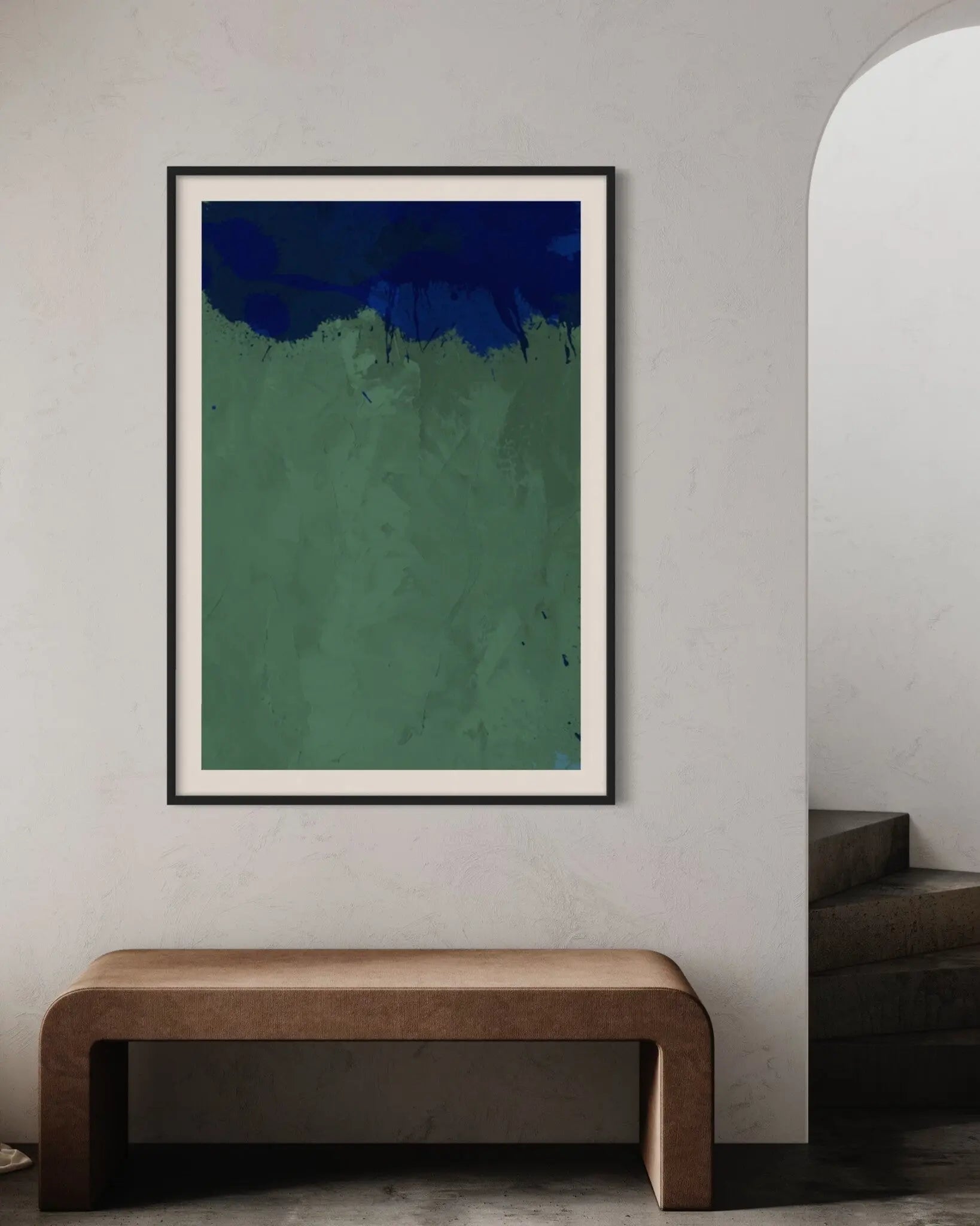 Green Series 3 by Alejandro Franseschini showcased in a designer room setting