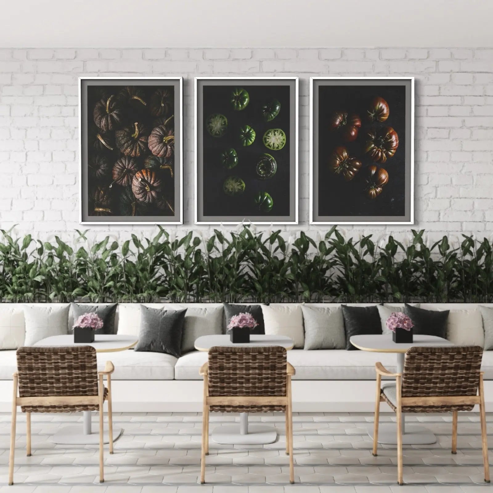 Heirloom Tomatoes by Jed Gordon-Moran displayed in a modern living room interior