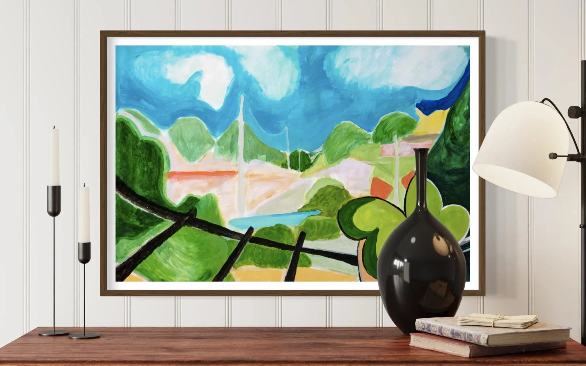 Caracas by Evelyn Ogly displayed in a modern living room interior