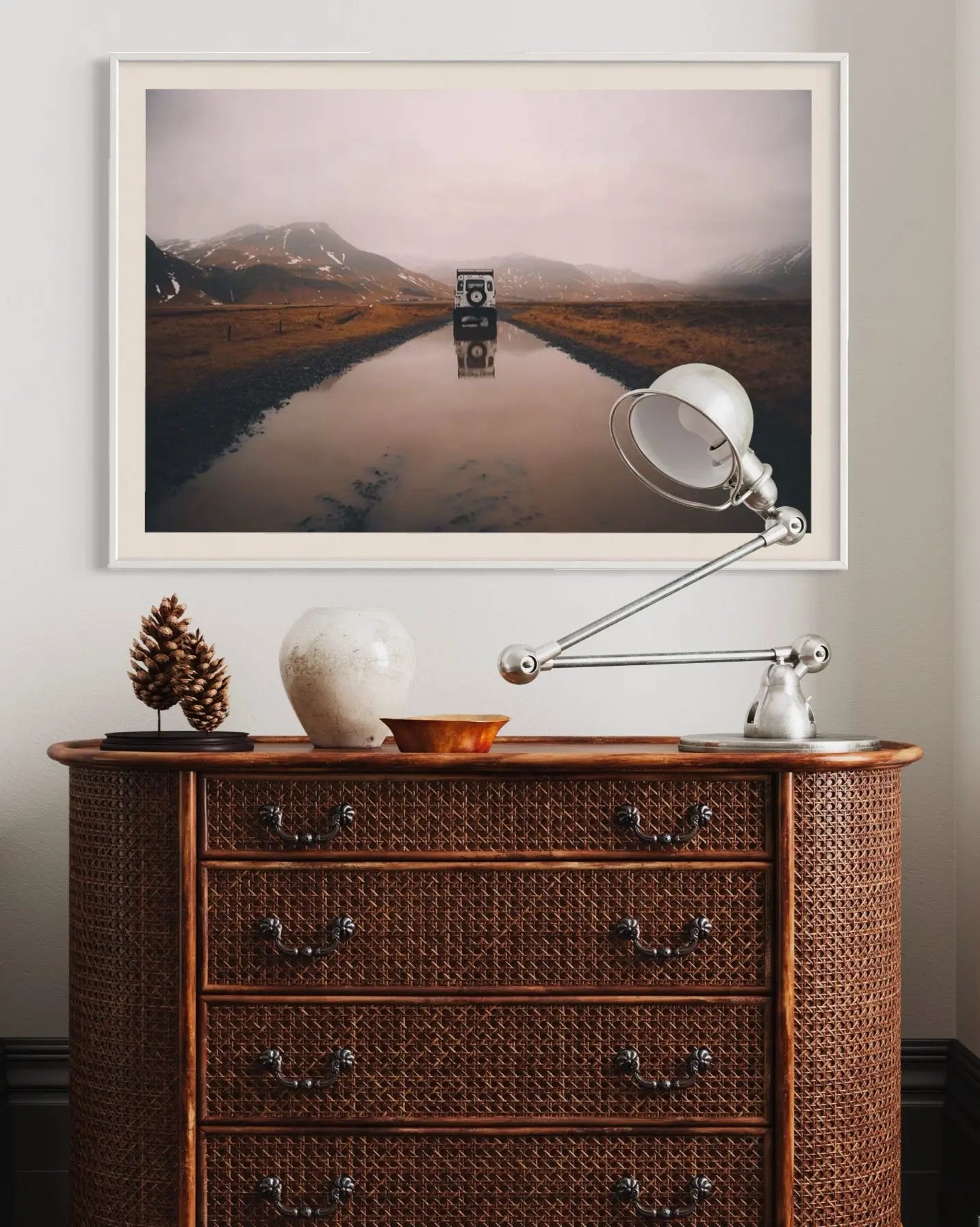 Landed by V. Morris styled in a contemporary interior setting
