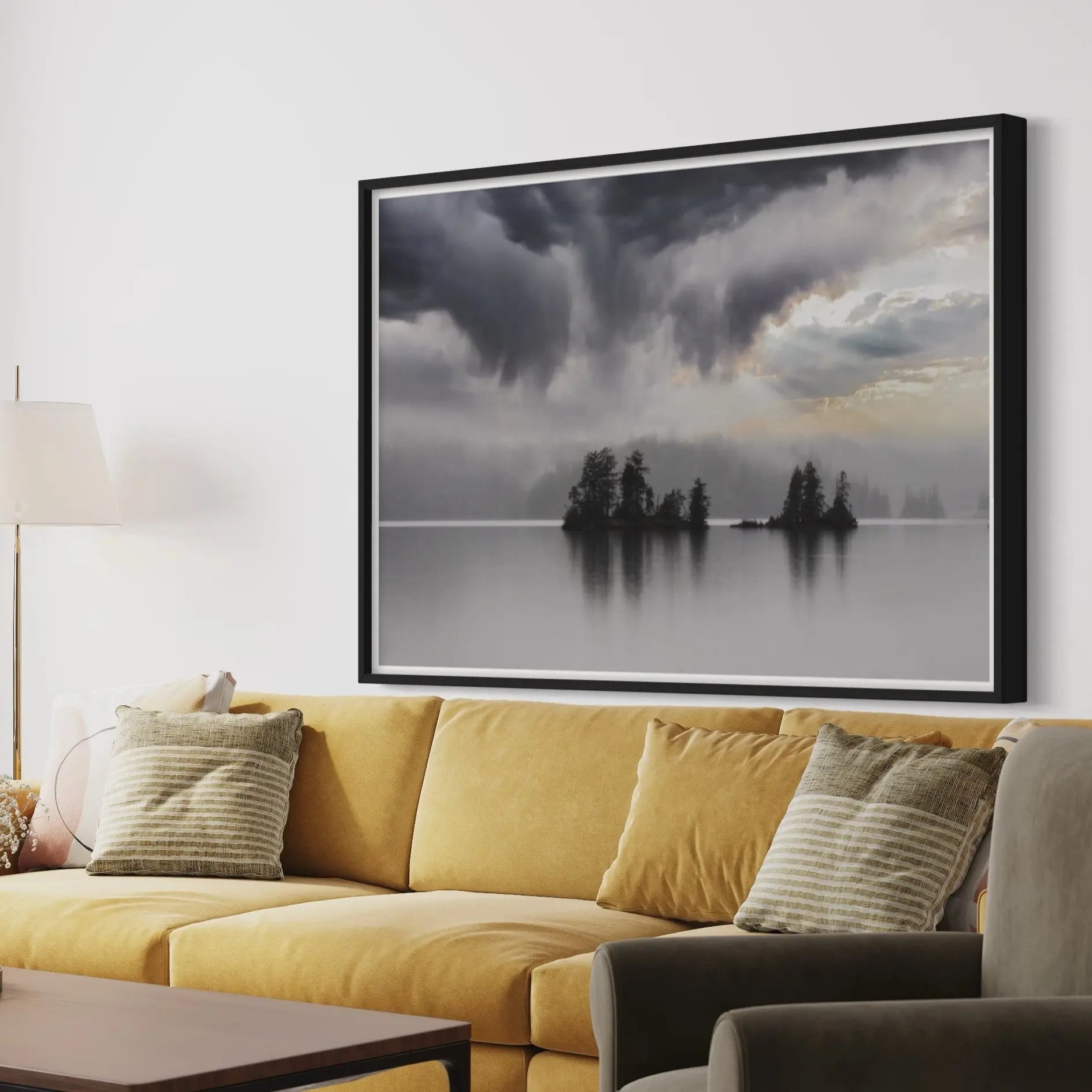 Silver Lining by Karen Thom showcased in a designer room setting
