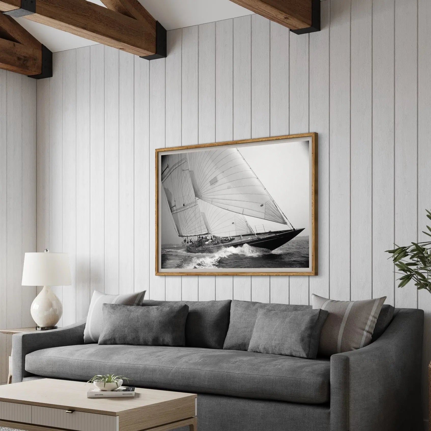 Shamrock J Class by Kevin Dailey styled in a contemporary interior setting