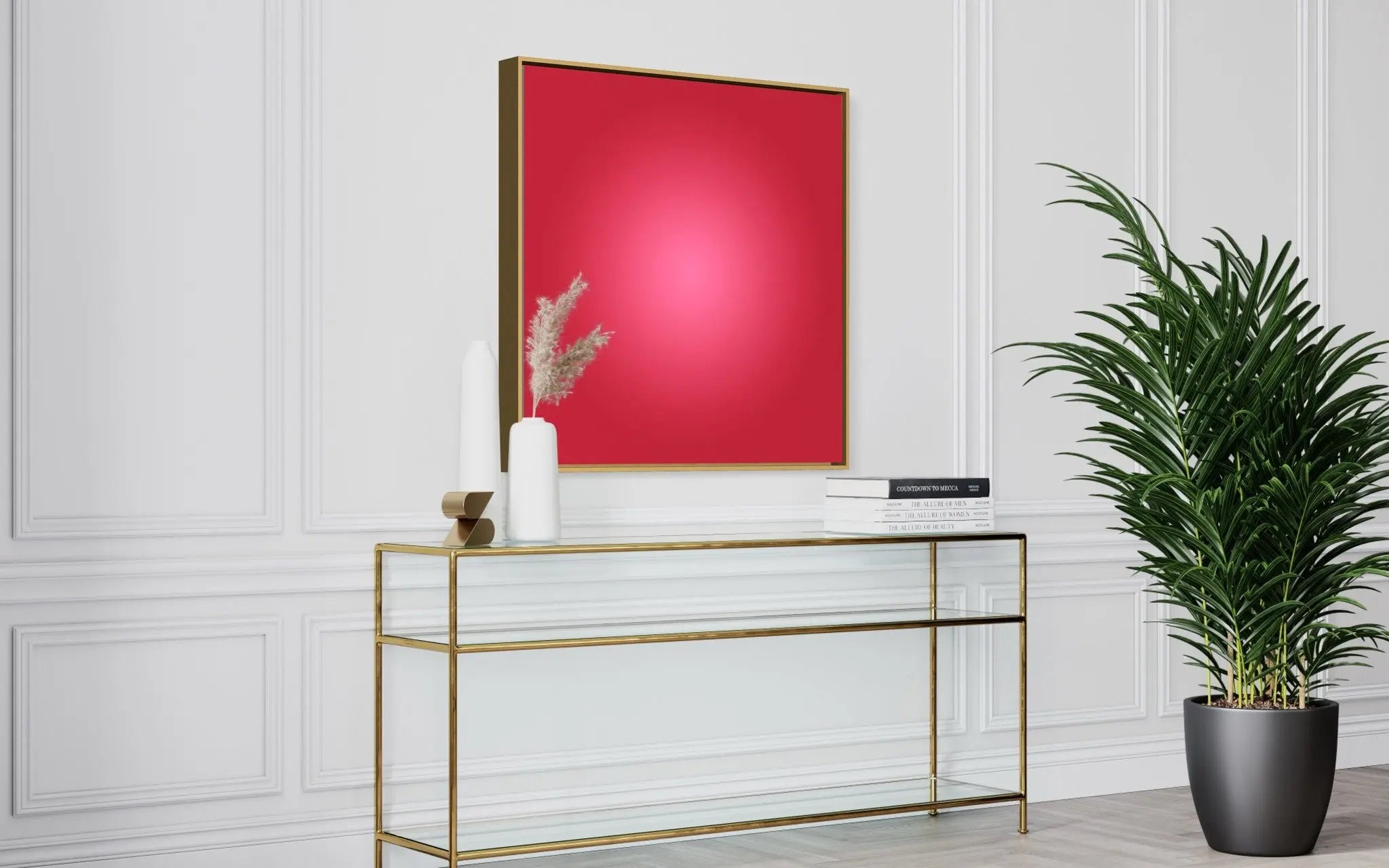 Vermillion Halo by Alejandro Franseschini featured in an elegant interior space