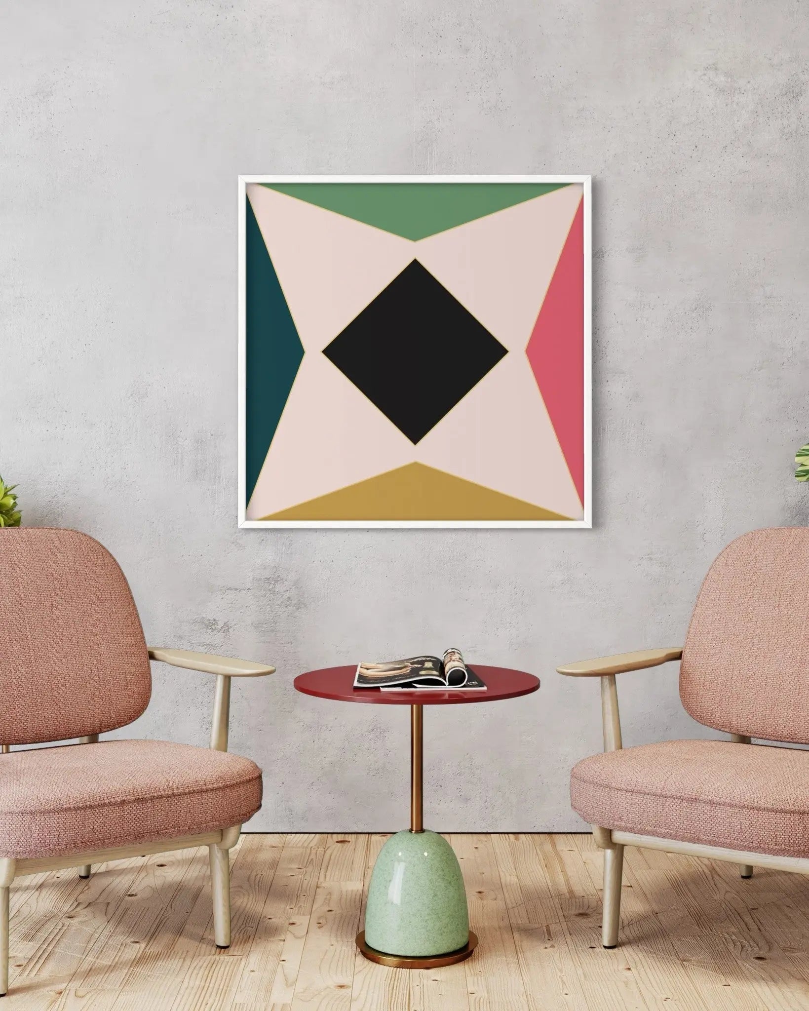 Rombo by Alejandro Franseschini presented in a curated interior design