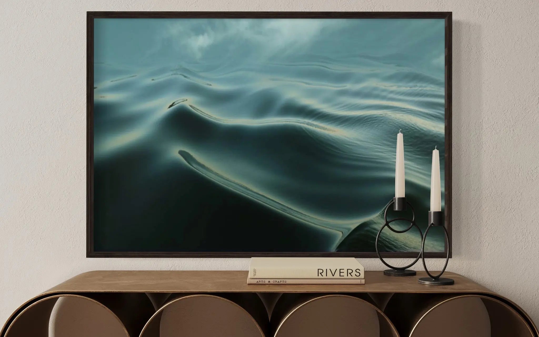 Seaside by Karen Thom styled in a contemporary interior setting