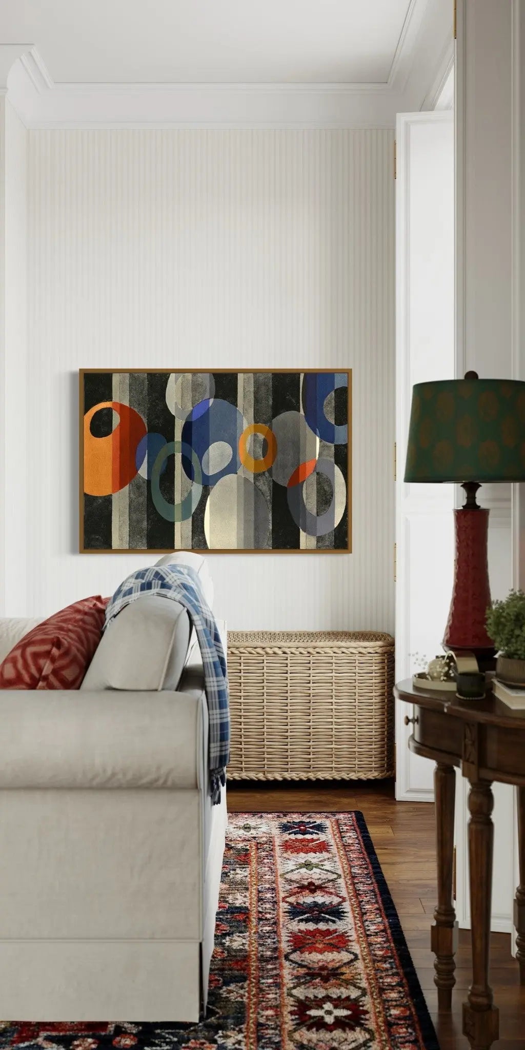 Around in Circles by Benedictus showcased in a designer room setting
