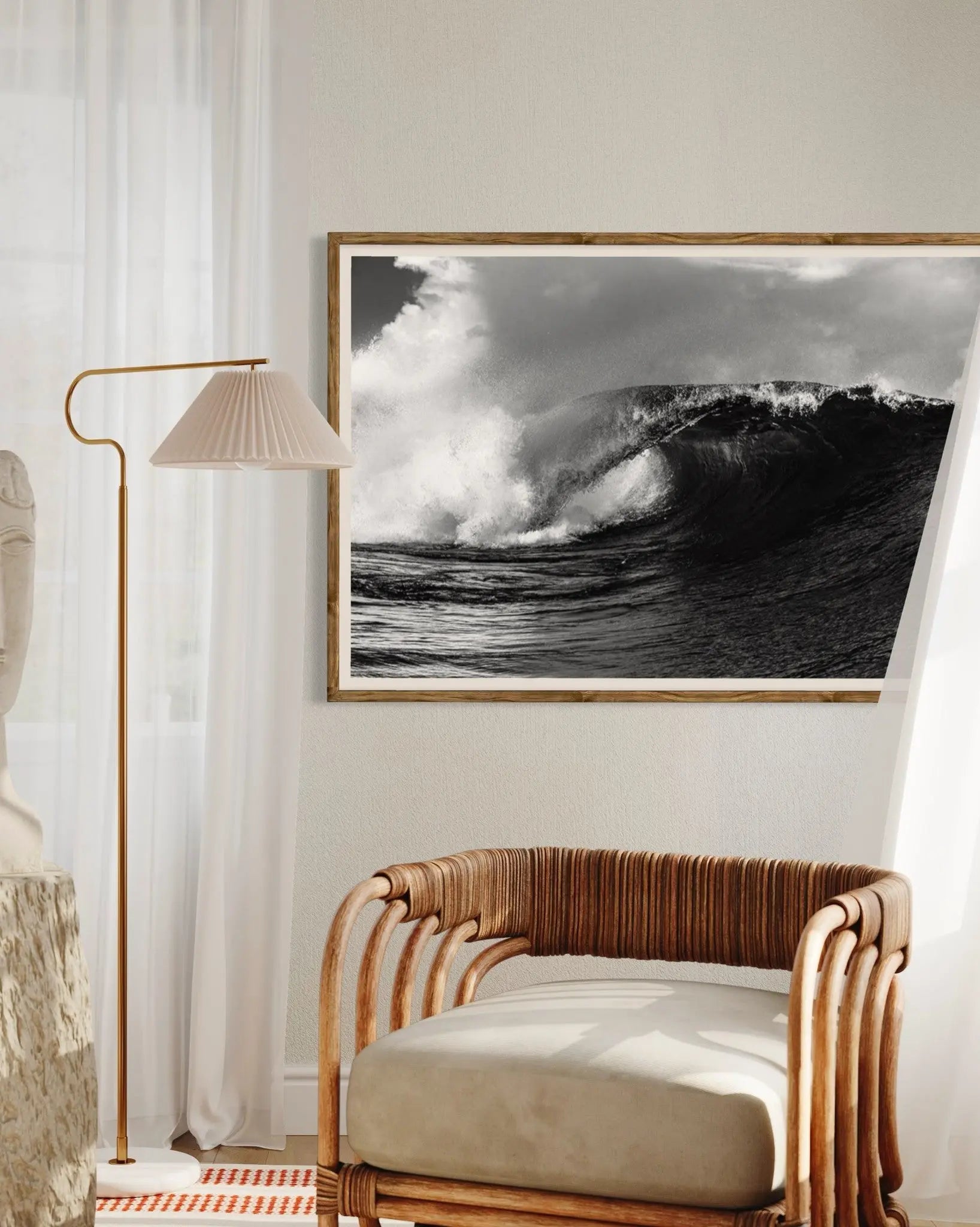 Wave by Stephan Debelle shown in a minimalist home decor setting