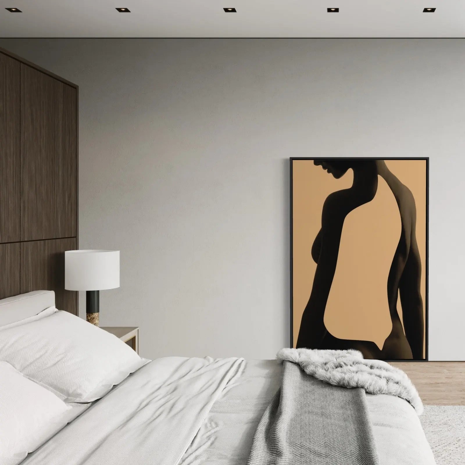April by Francesco Alessandrini displayed in a modern living room interior